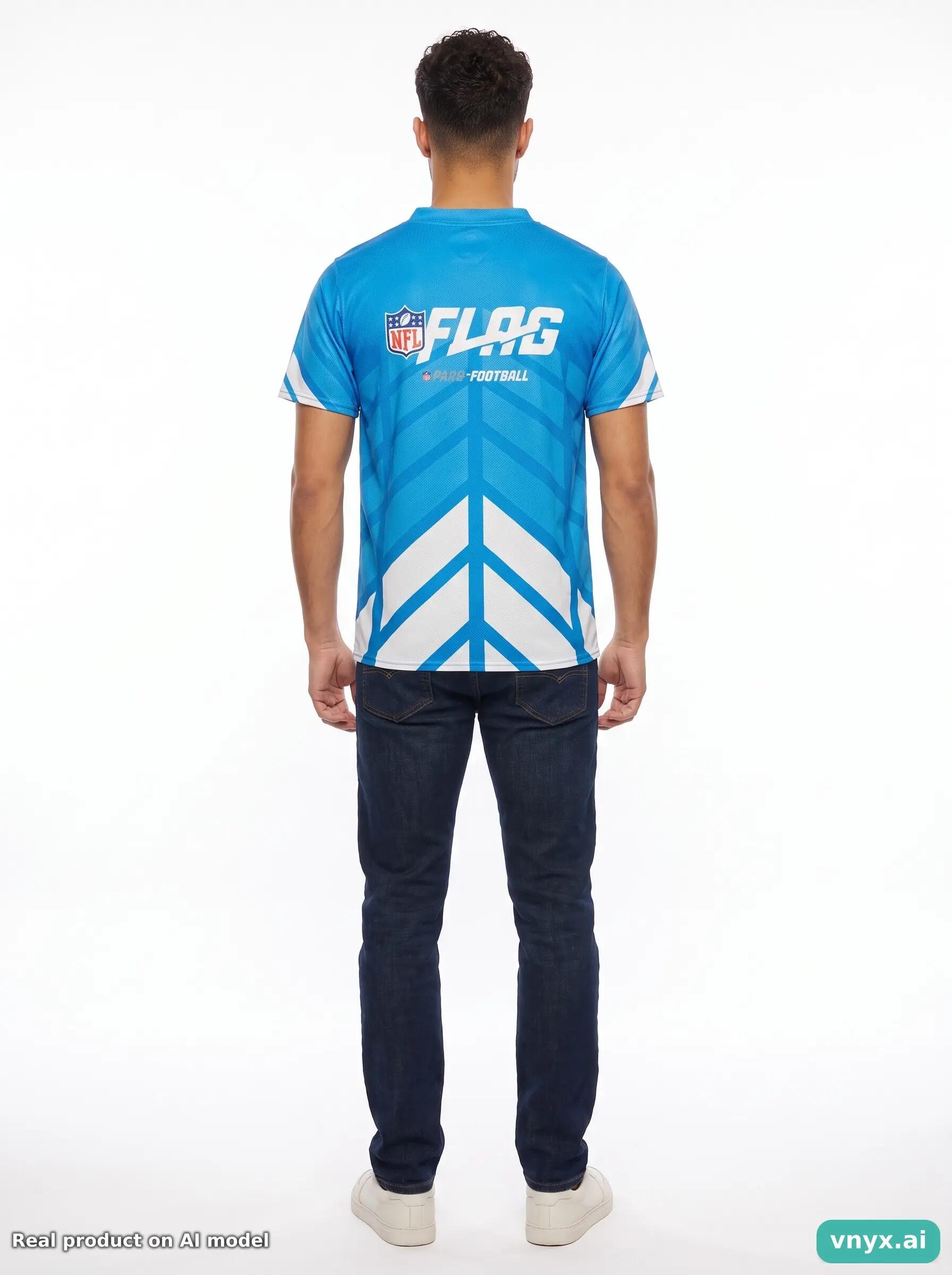 Second Life - Athletic NFL T-Shirt in Blue size S Sports T-shirt 4/6