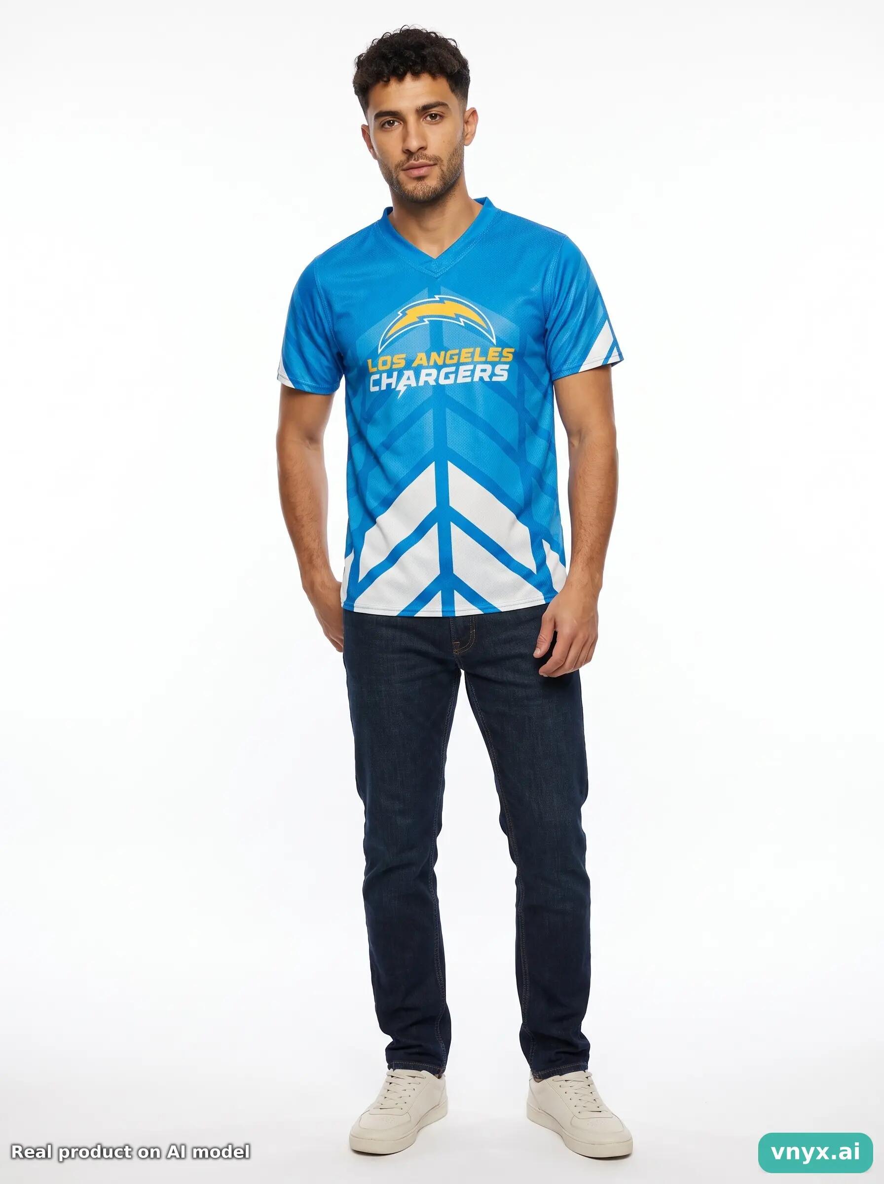Second Life - Athletic NFL T-Shirt in Blue size S Sports T-shirt 3/6