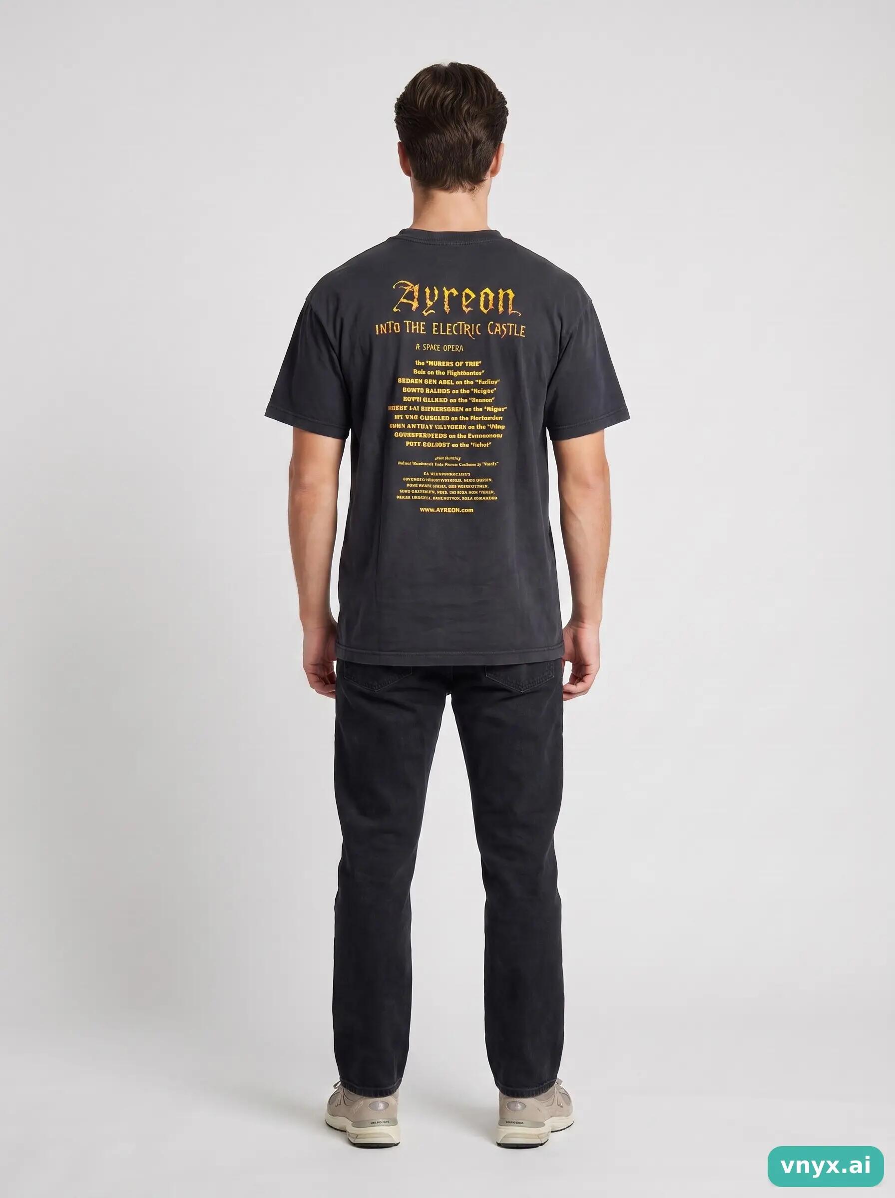 Second Life - Vintage Fruit of the Loom Black T-Shirt Men L 4/6