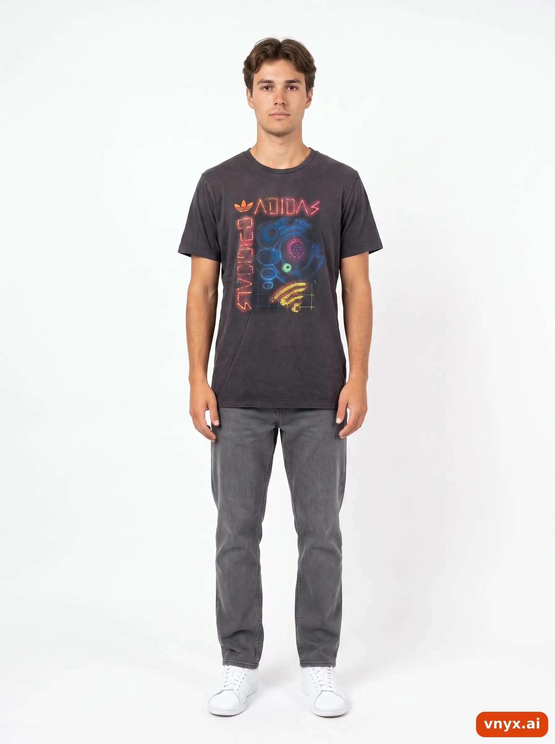 Second Life - Vintage Adidas Grey T-Shirt Men M 2/6
