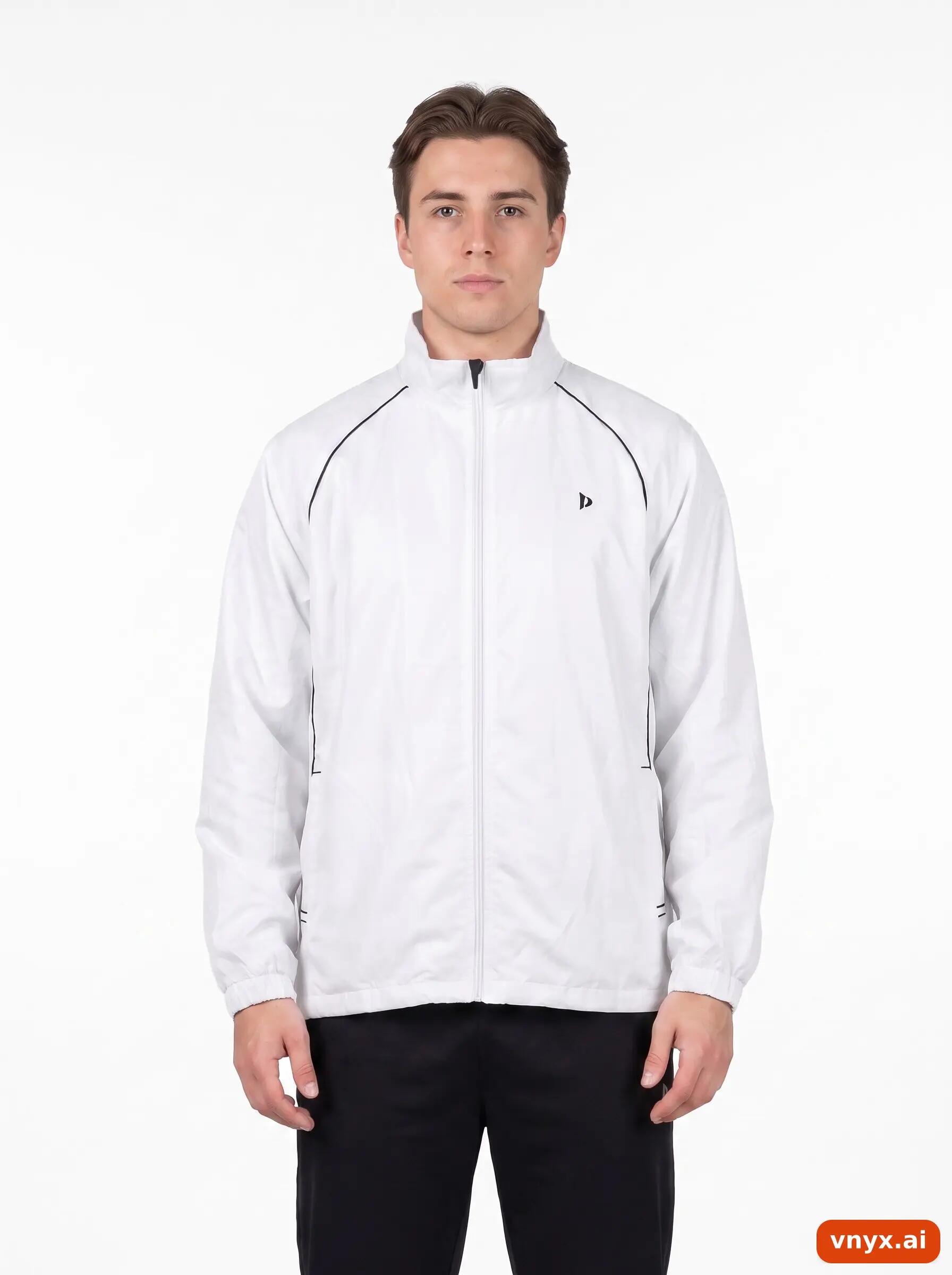 Second Life - Vintage Donnay White Windbreaker Men XL 1/6