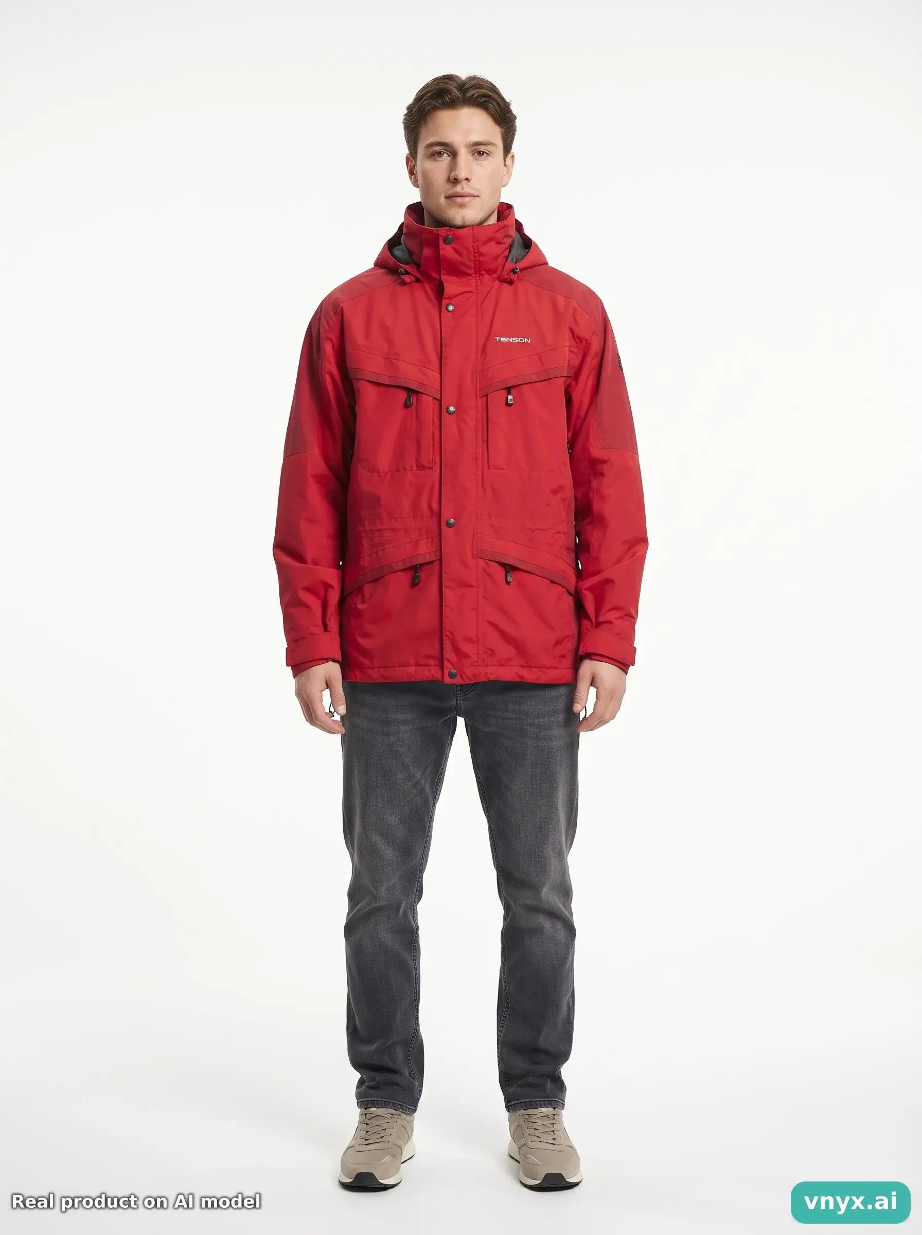 Second Life - Vintage Tenson Bold Red Outdoor Jacket Men XL 6/6