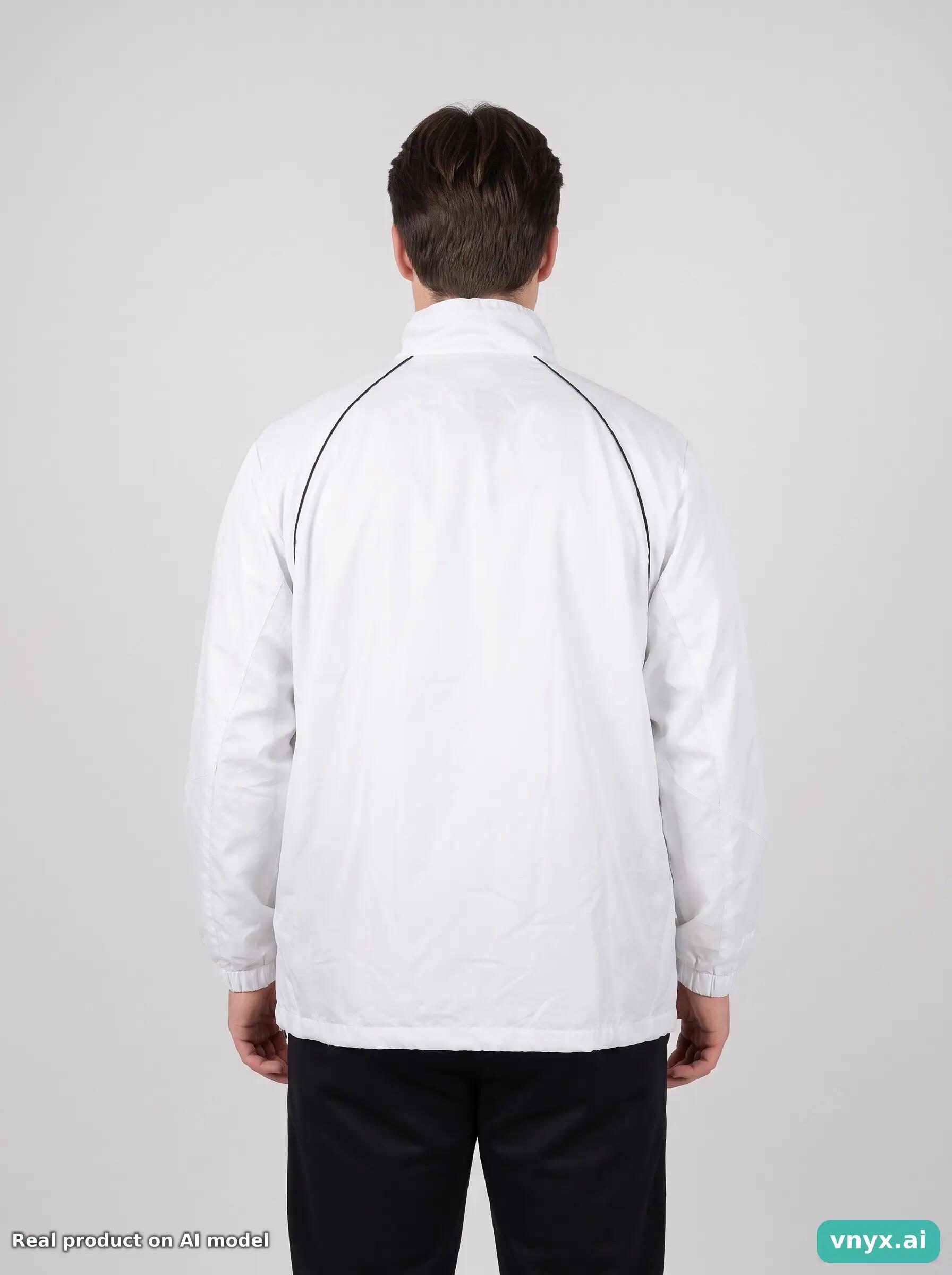 Second Life - Vintage Donnay White Windbreaker Men XL 4/6