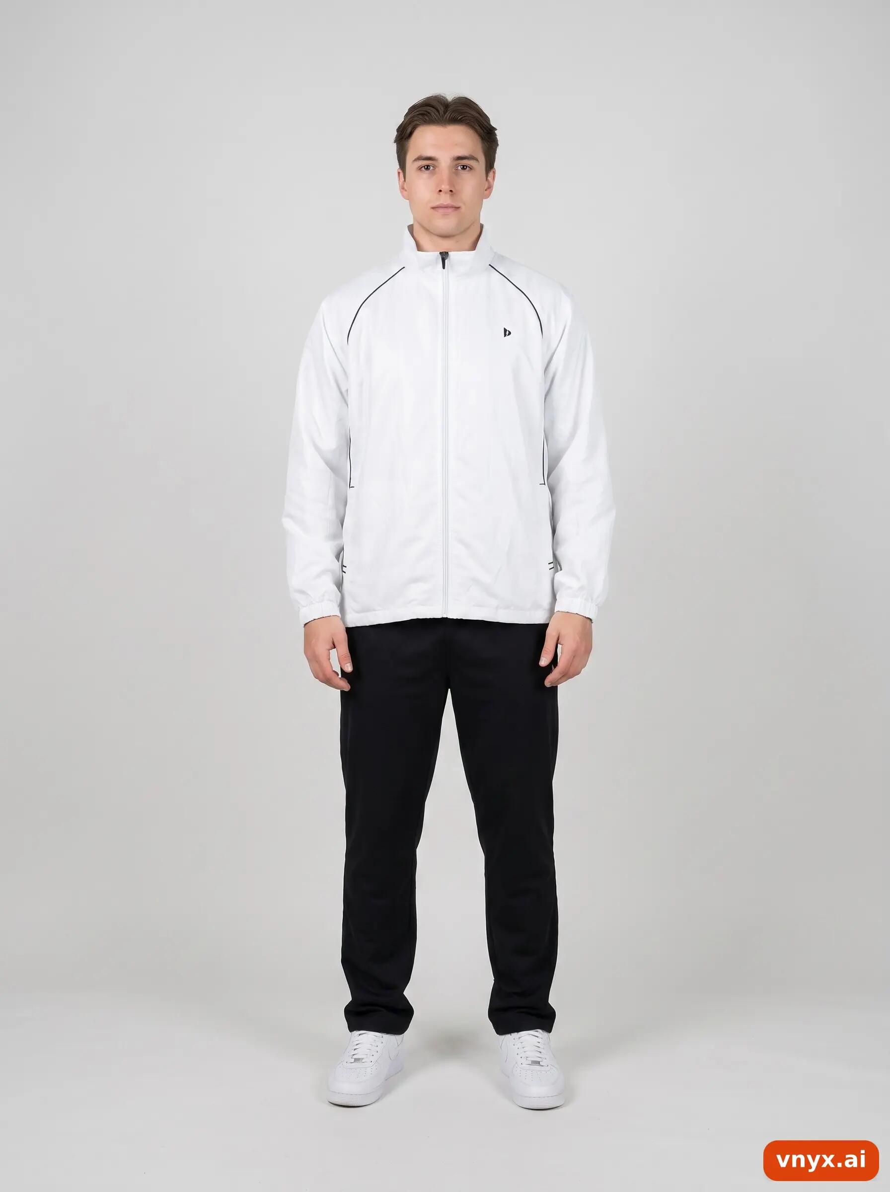 Second Life - Vintage Donnay White Windbreaker Men XL 2/6