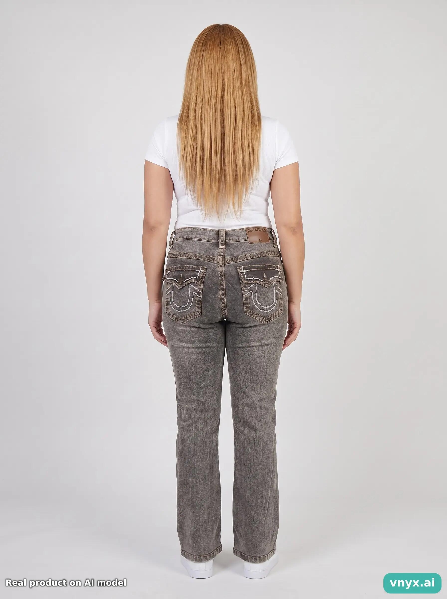 Second Life - Vintage True Religion Grey Jeans Women 30 4/6