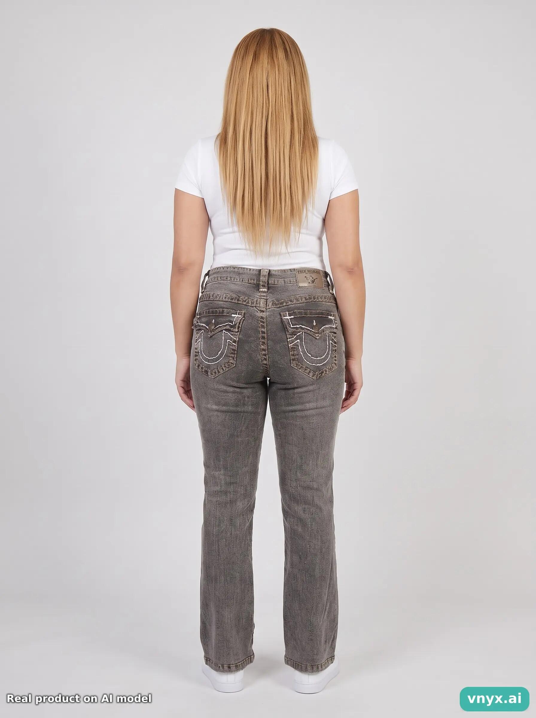 Second Life - Vintage True Religion Grey Jeans Women 30 2/6