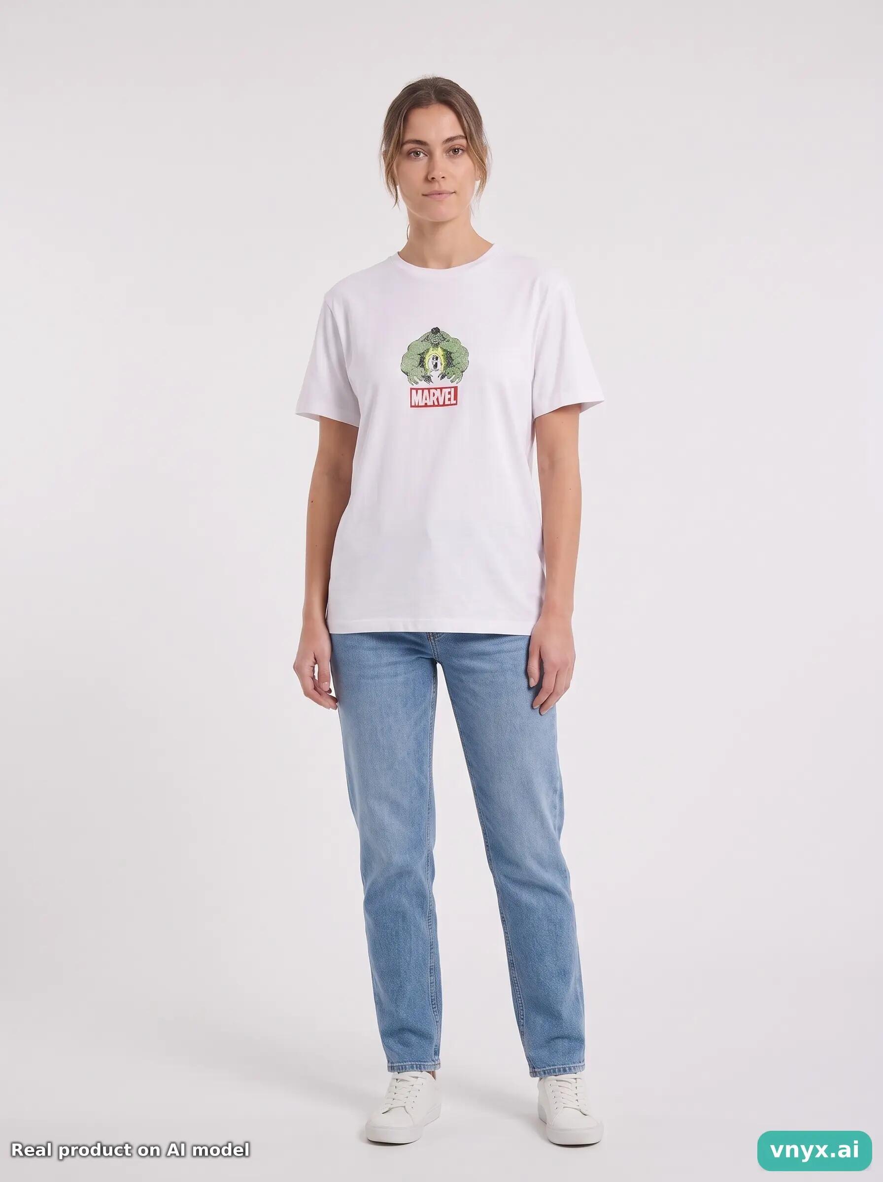 Second Life - Vintage MARVEL White T-Shirt Women M 5/6