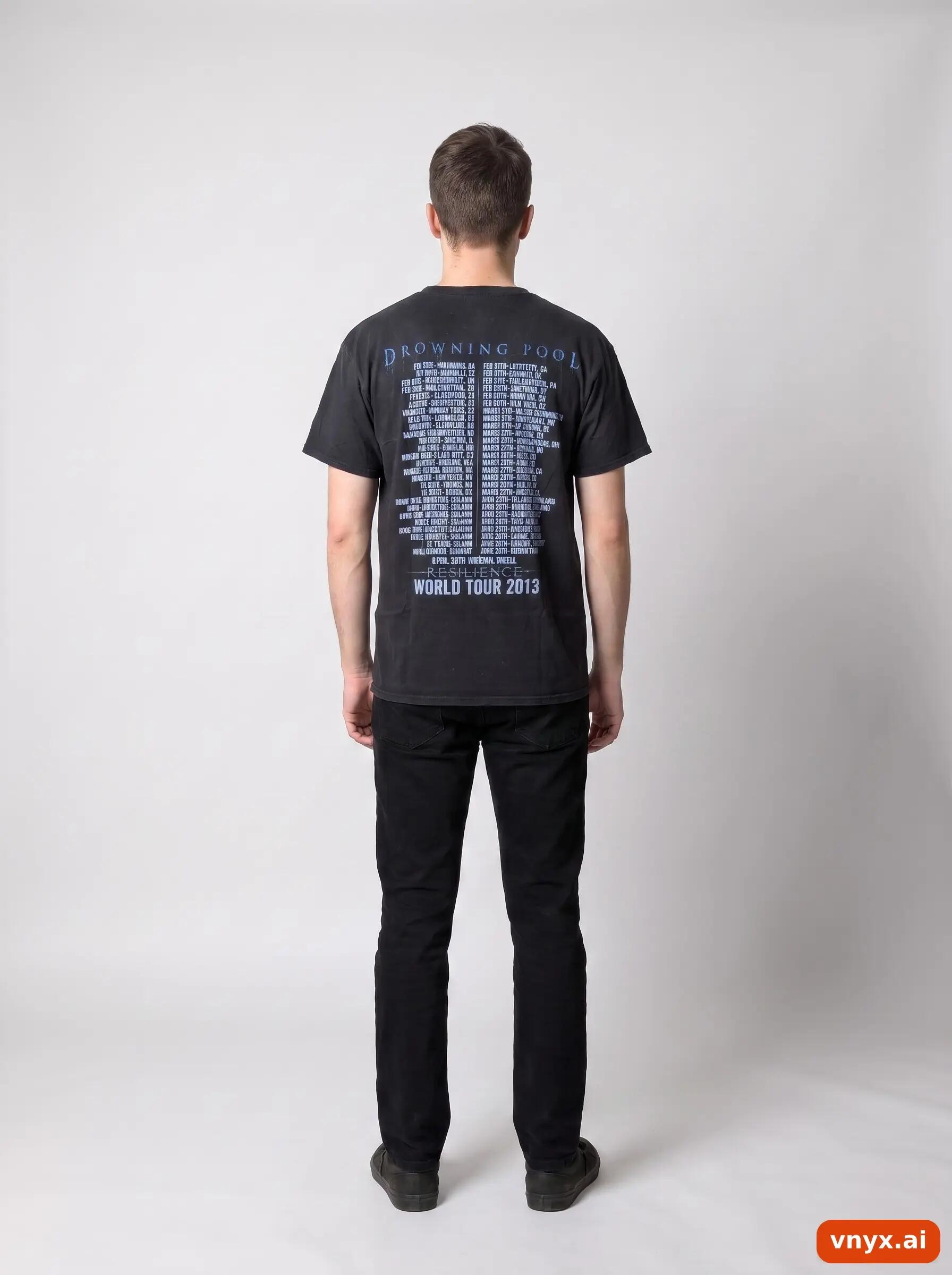 Second Life - Vintage Gildan Black T-Shirt Men L 4/6
