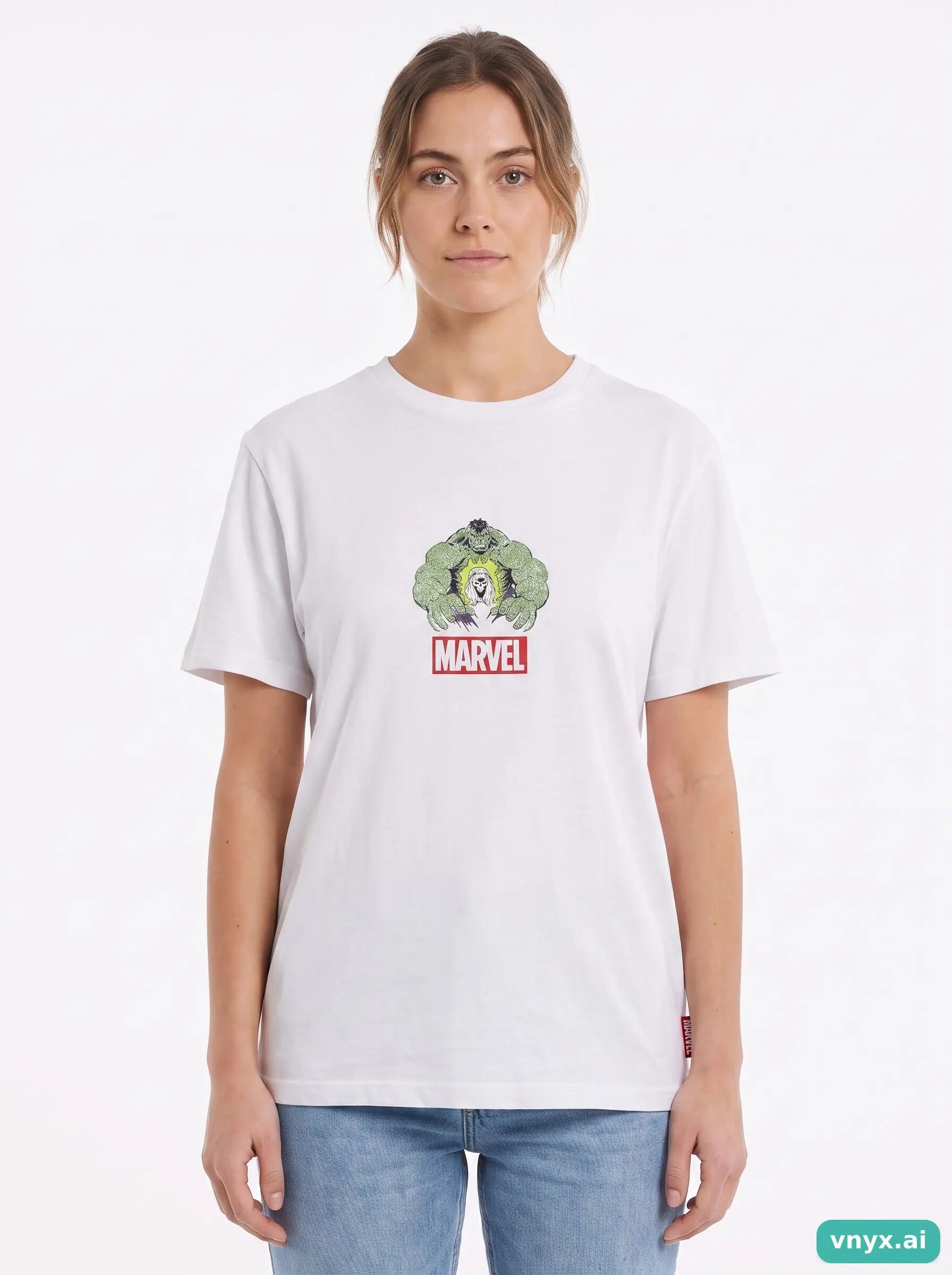Second Life - Vintage MARVEL White T-Shirt Women M 4/6