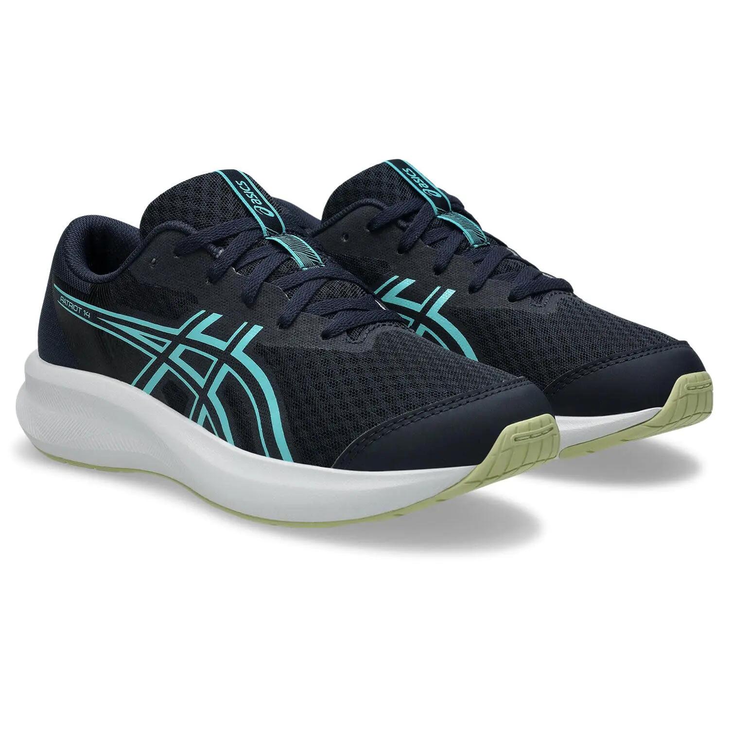 ASICS Patriot 14 GS - Midnight/Glow Green 2/7