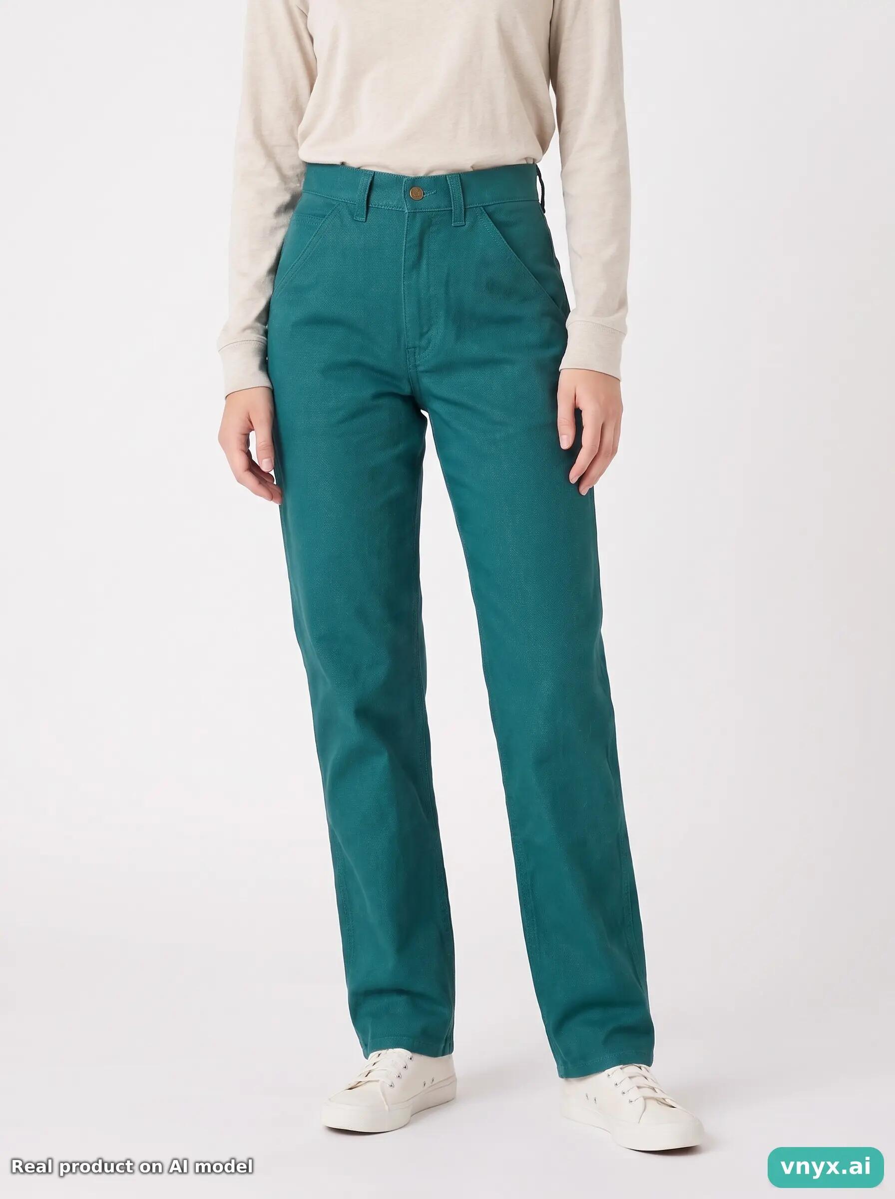 Second Life - Vintage Lee Teal Trousers Women 27 L36 1/6