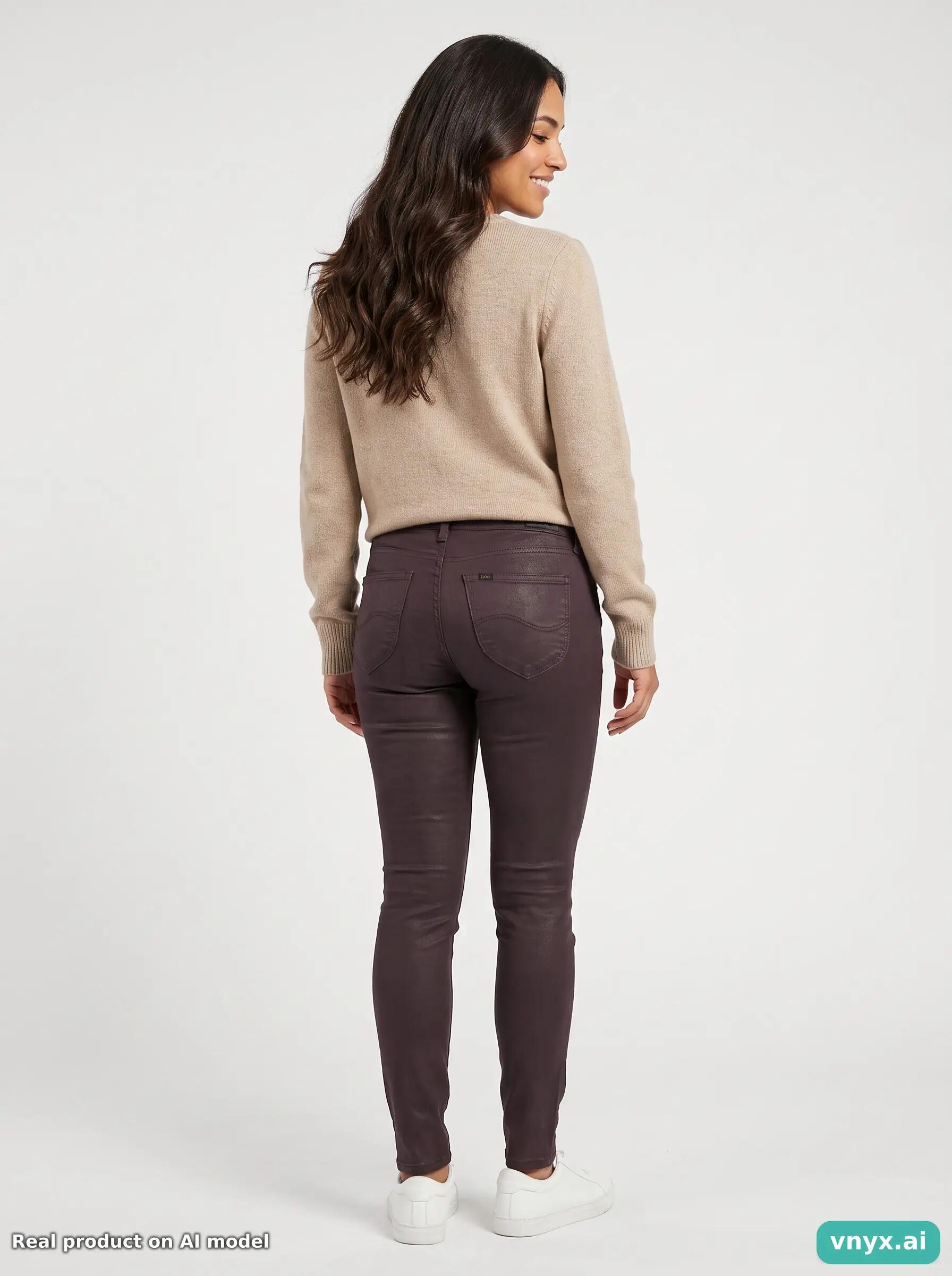 Second Life - Vintage Lee Dark Brown Jeans Women 28 31 6/6