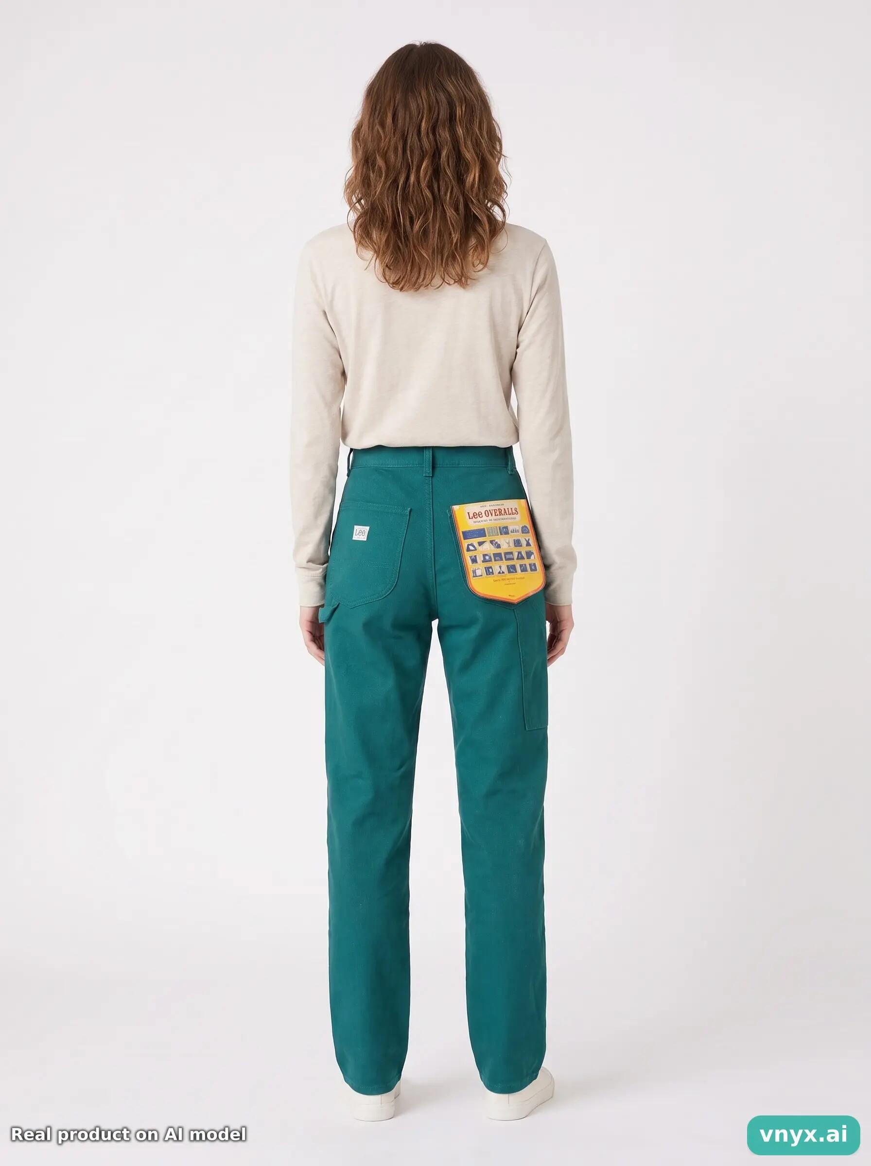 Second Life - Vintage Lee Teal Trousers Women 27 L36 4/6