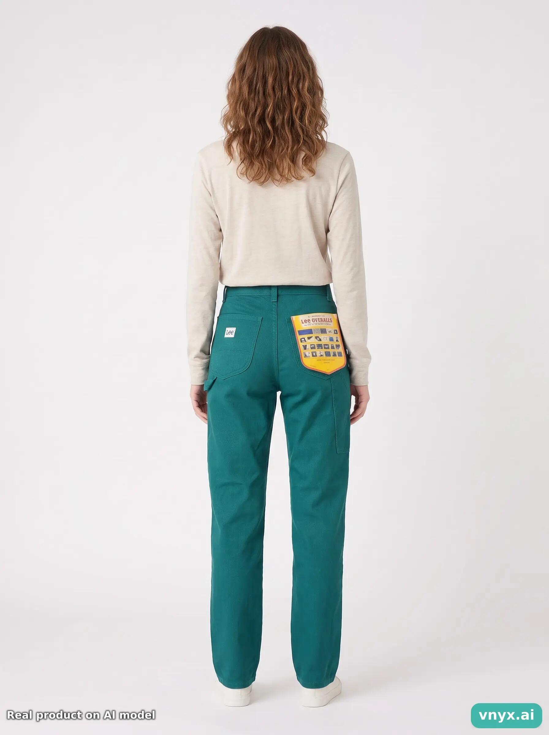 Second Life - Vintage Lee Teal Trousers Women 27 L36 2/6