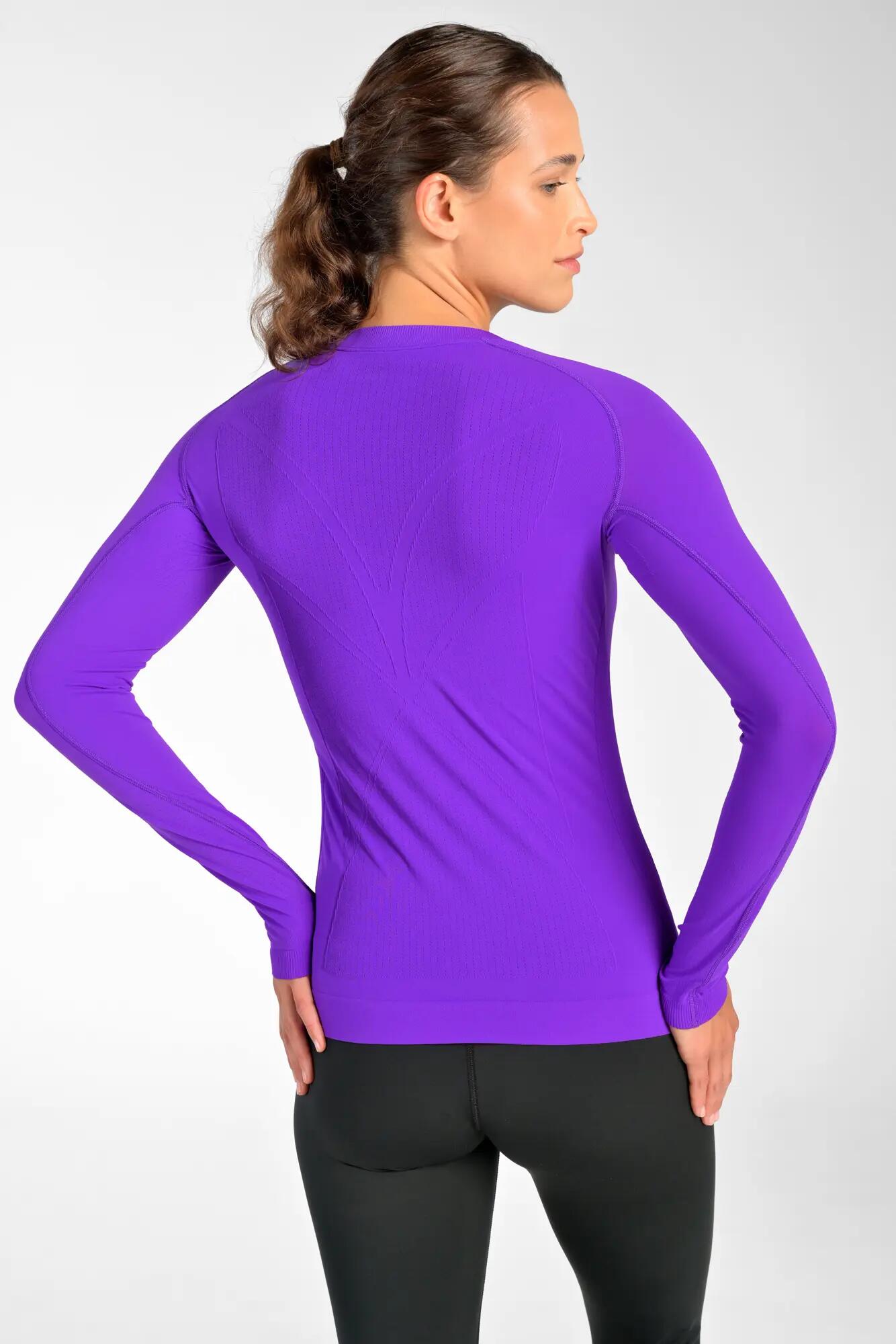 Oddychający longsleeve sportowy Ultra Purple L/XL 4/4