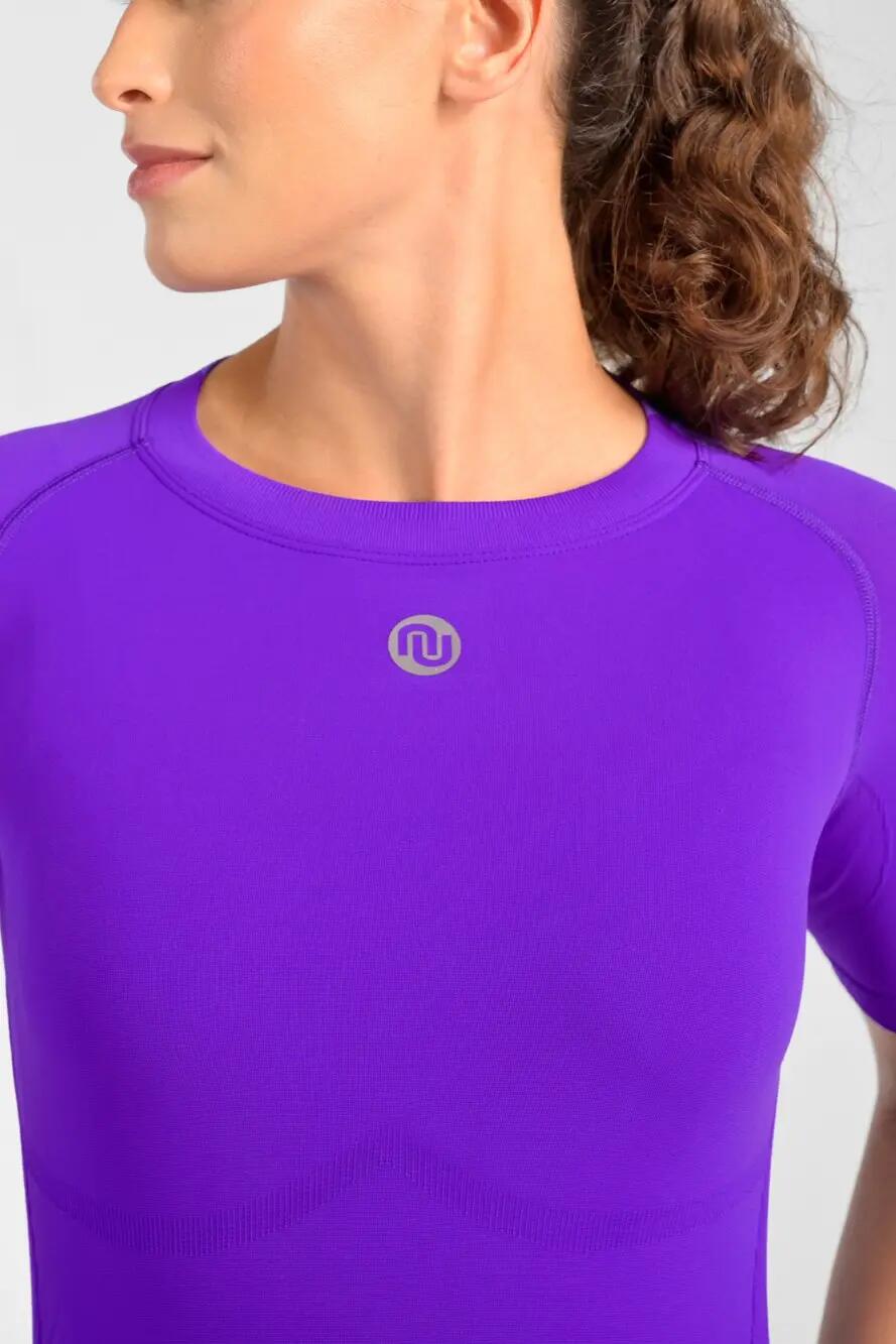 Oddychająca koszulka z krótkim rękawem Ultra Purple L/XL 3/4