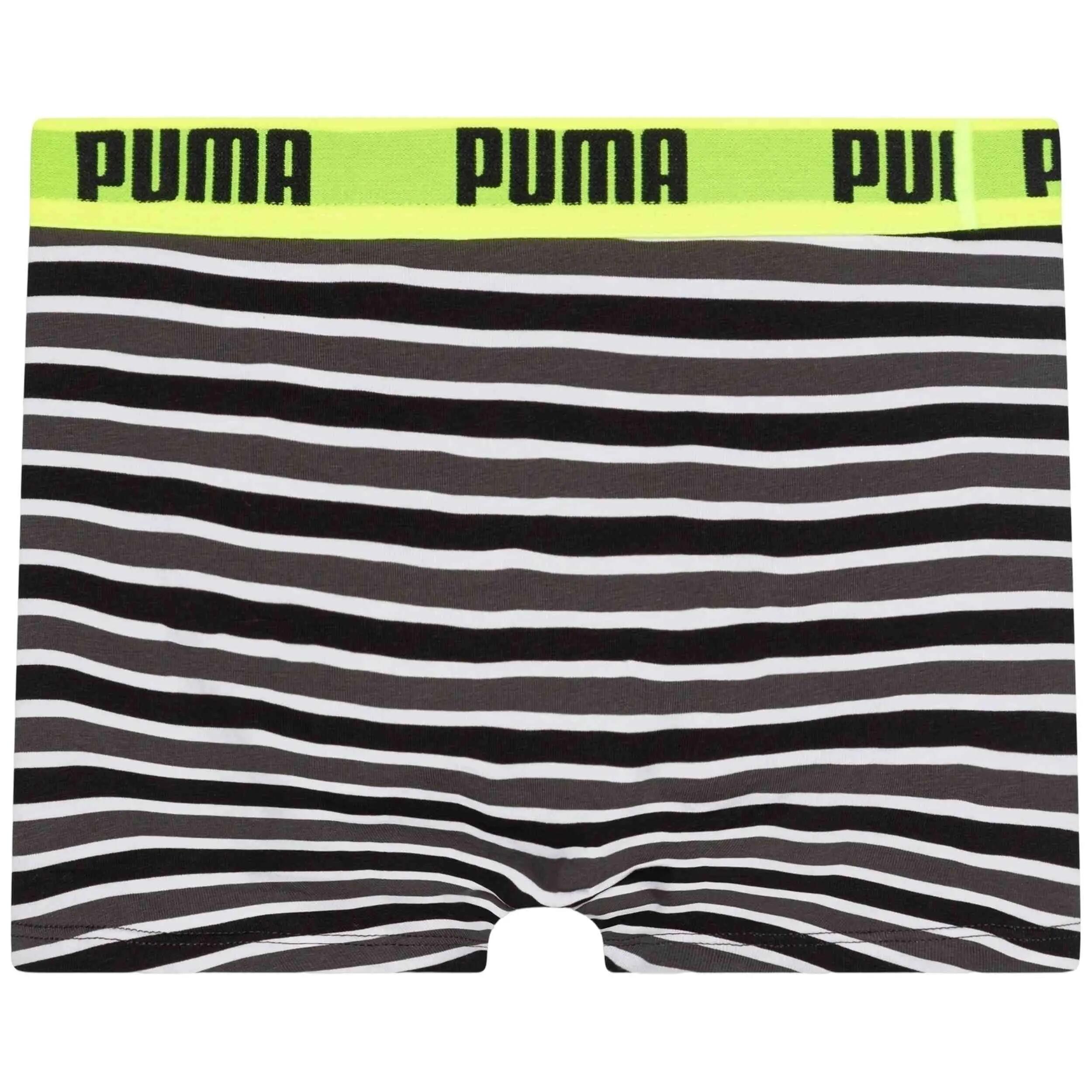 Packung boxershorts Puma Modell Everyday Striped "Negro" für unisex jungen 2/3