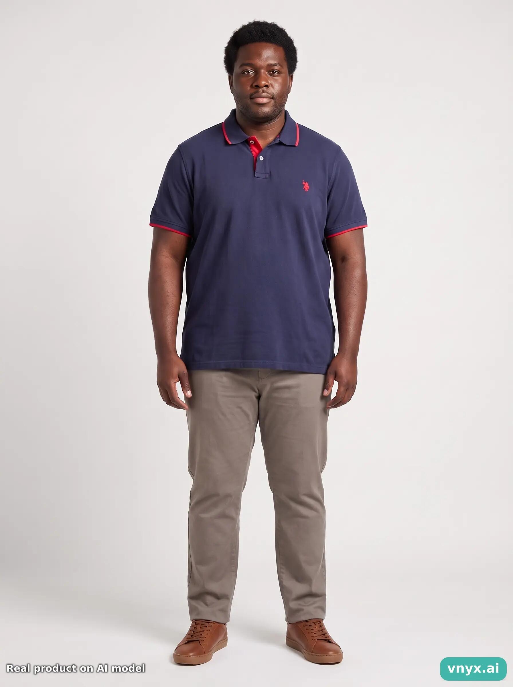 Second Life - Vintage U.S. Polo Assn. Navy Polo Shirt Men L 6/6