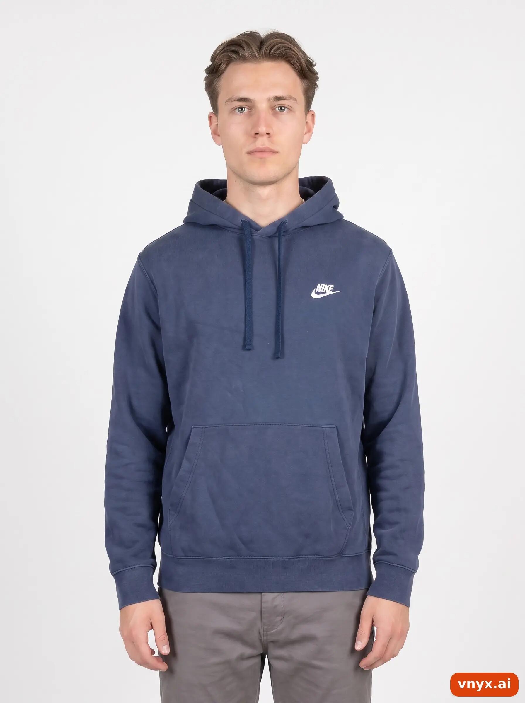 Second Life - Vintage Nike Dark blue Hoodie Men M 5/6