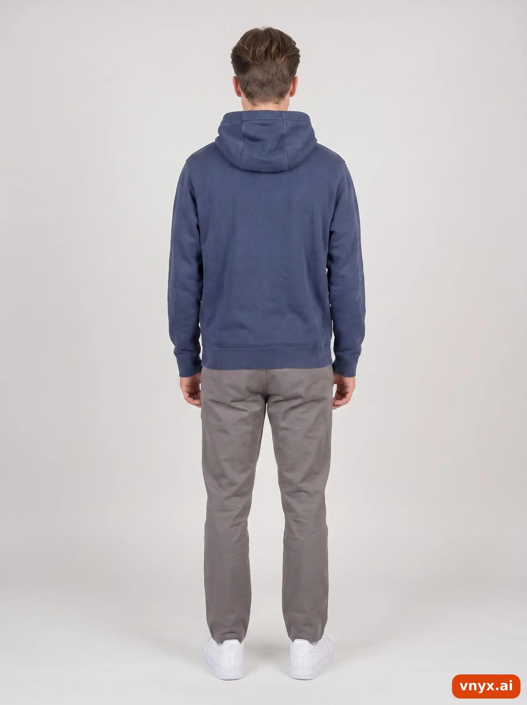 Second Life - Vintage Nike Dark blue Hoodie Men M 4/6