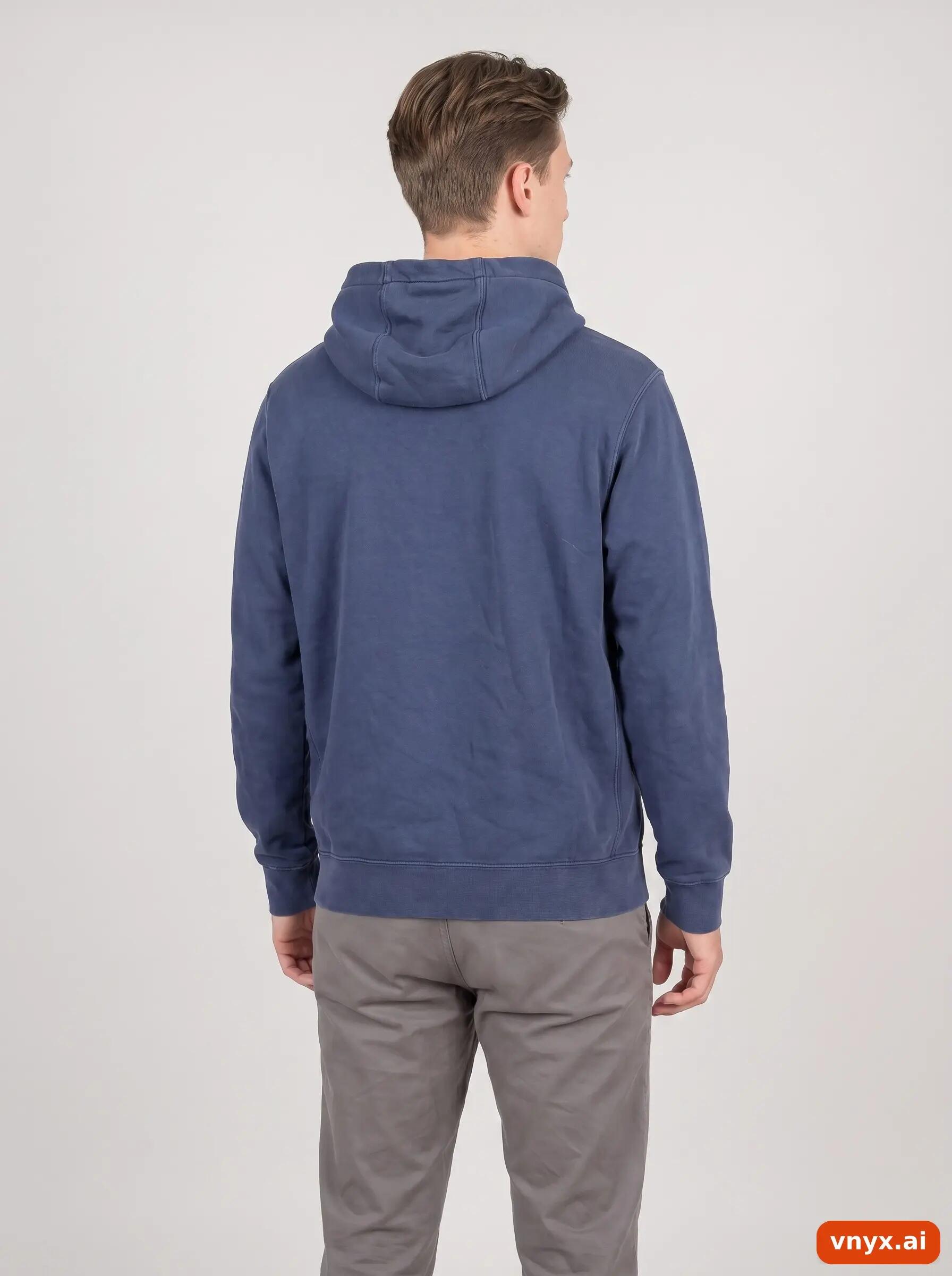 Second Life - Vintage Nike Dark blue Hoodie Men M 2/6