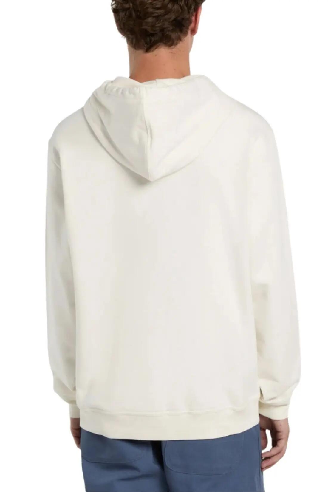 Felpa - Sportswear - Uomo - Cotone - Loretto - Bianco 2/3