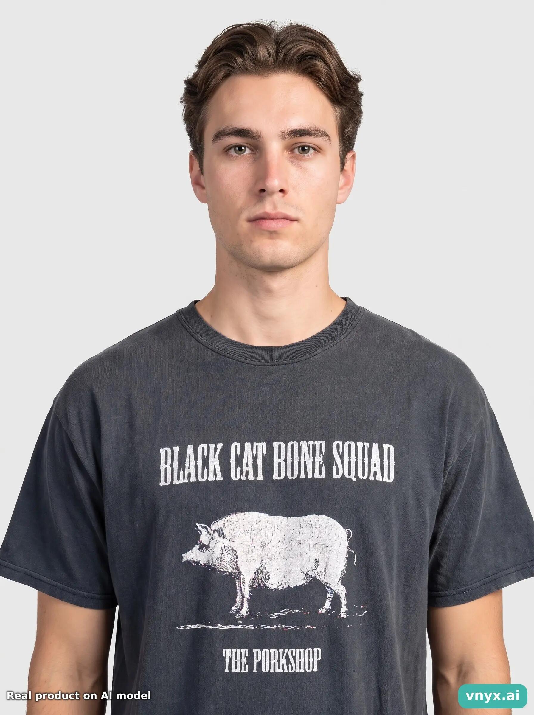 Second Life - Vintage Gildan Dark Black T-Shirt Men 6/6