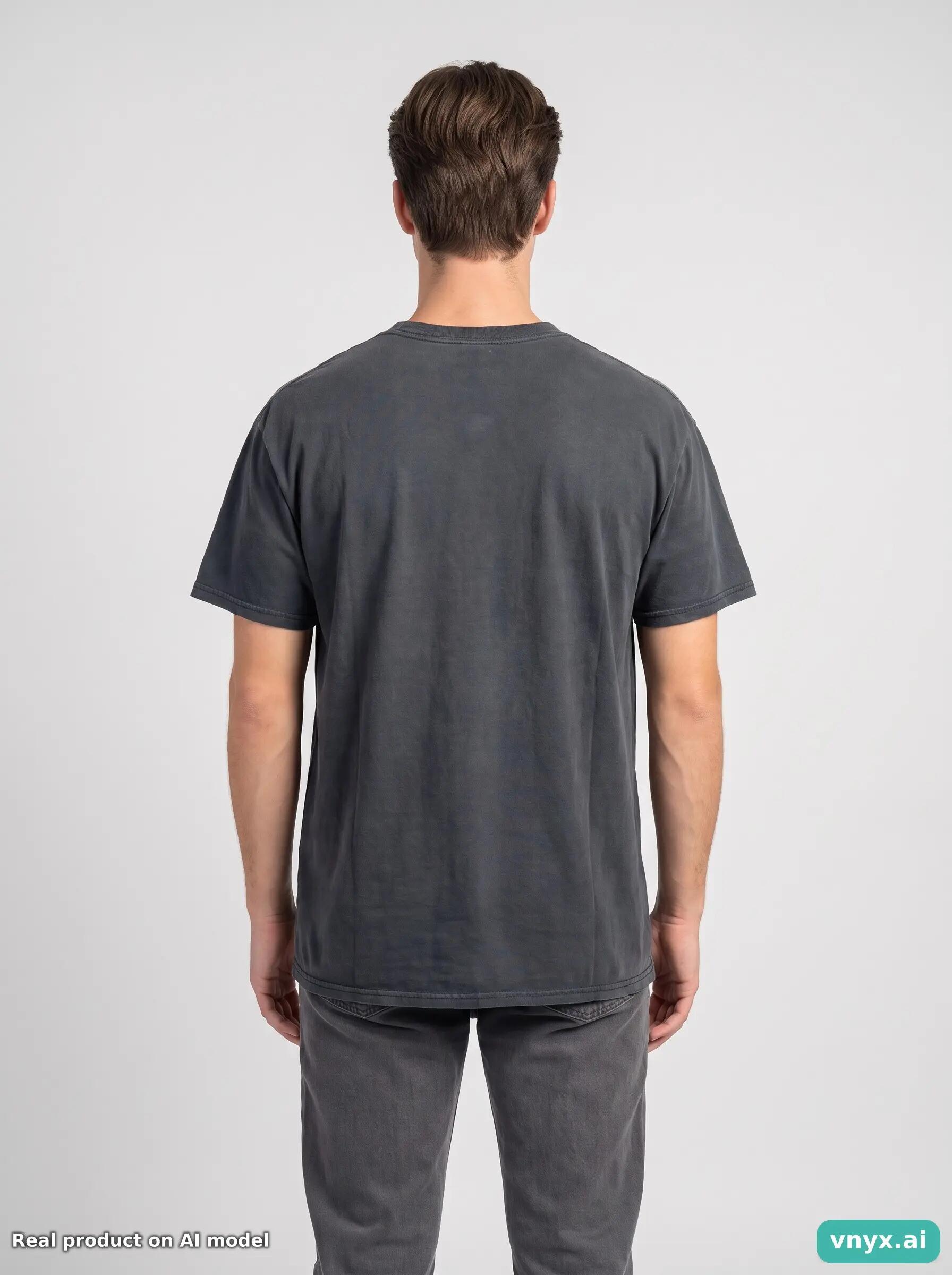 Second Life - Vintage Gildan Dark Black T-Shirt Men 4/6