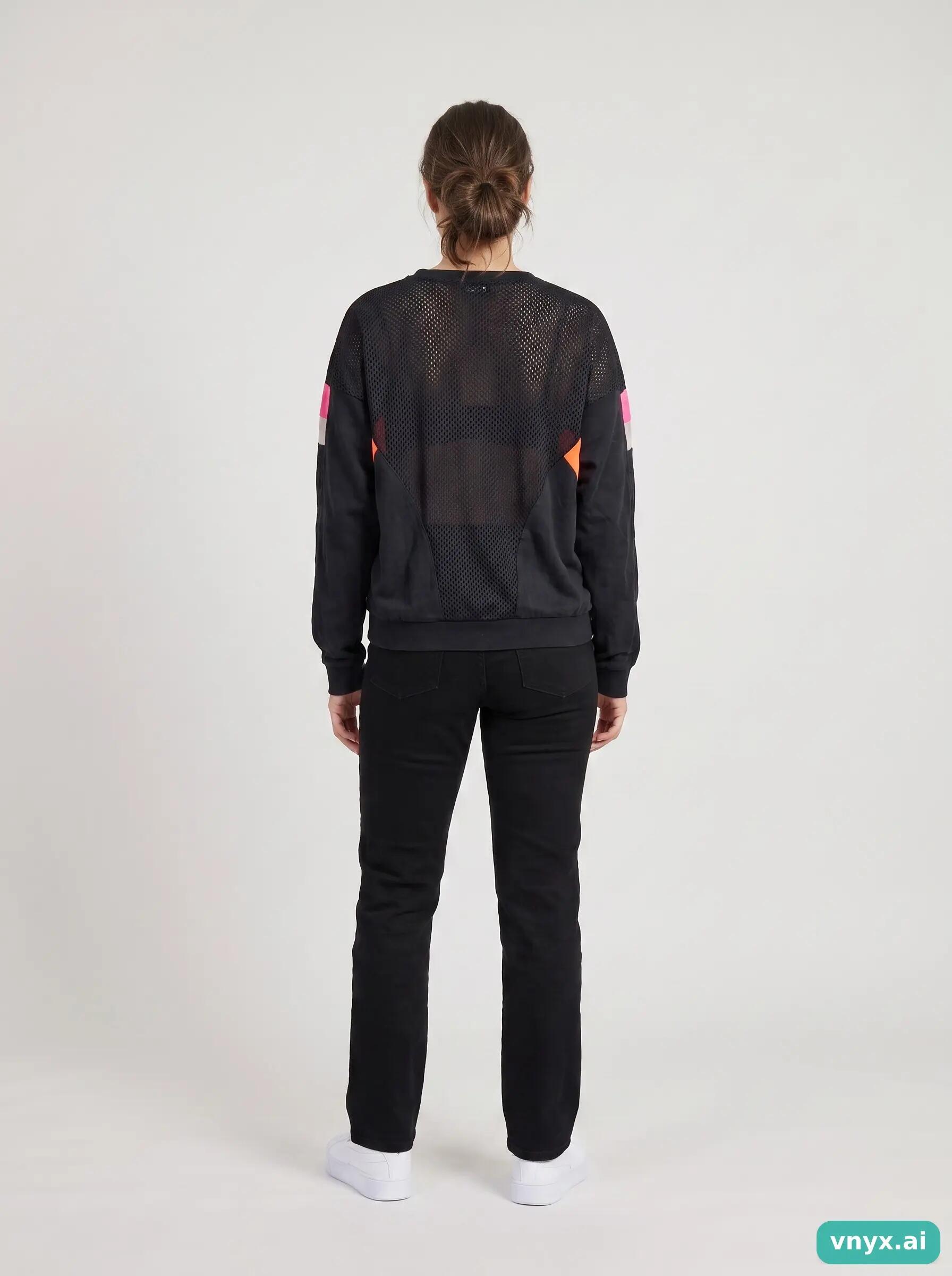 Second Life - Vintage Puma Classic Black Sweatshirt Women S 3/6