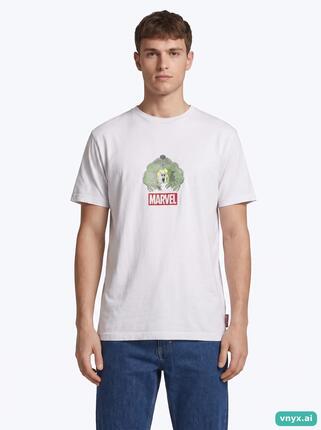 Second Life - Vintage MARVEL Crisp White T-Shirt Men M