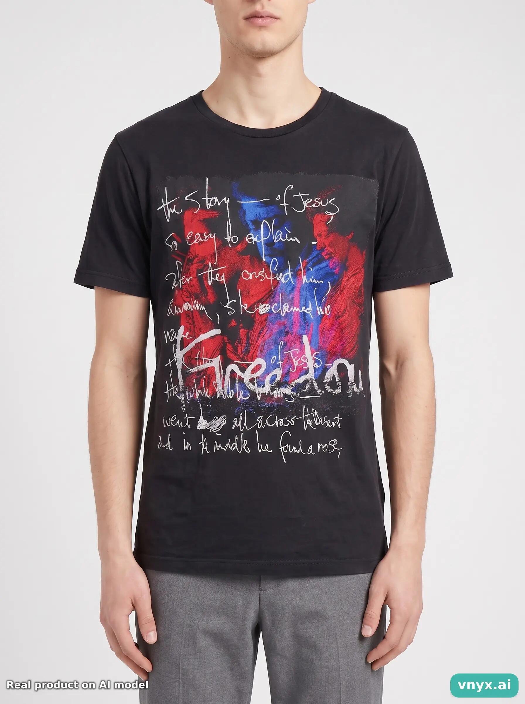 Second Life - Vintage Cult Jet-Black T-Shirt Men S 5/6