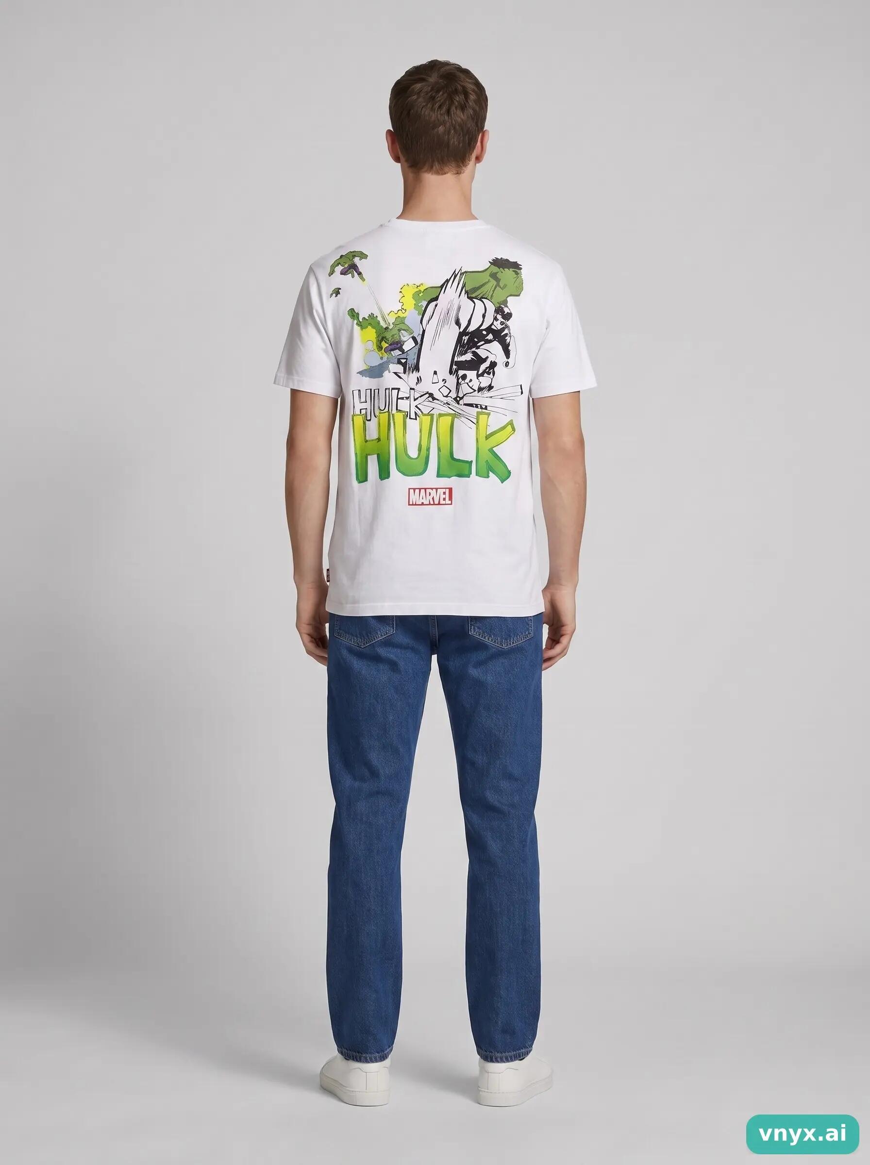 Second Life - Vintage MARVEL Crisp White T-Shirt Men M 4/6