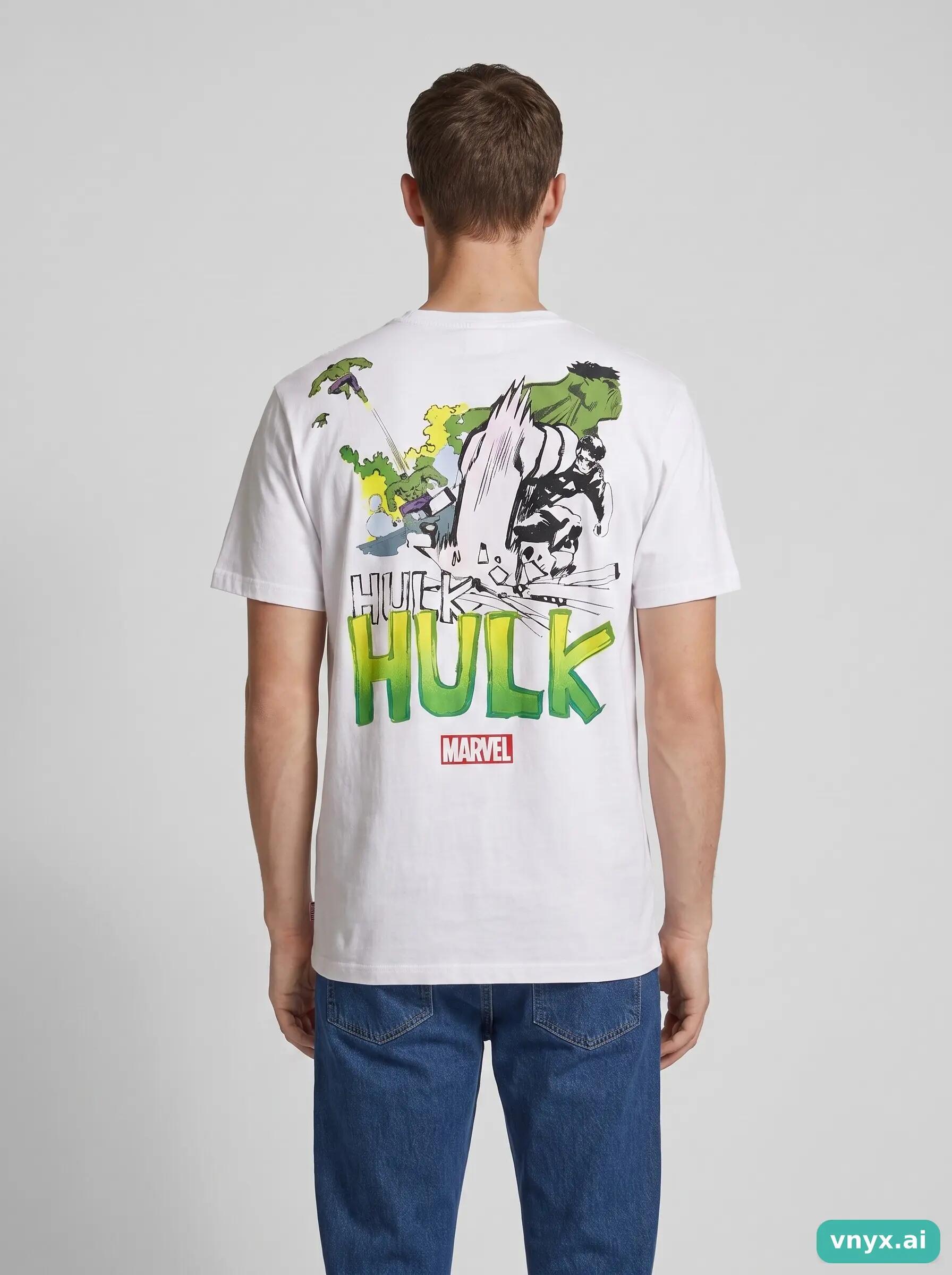 Second Life - Vintage MARVEL Crisp White T-Shirt Men M 2/6