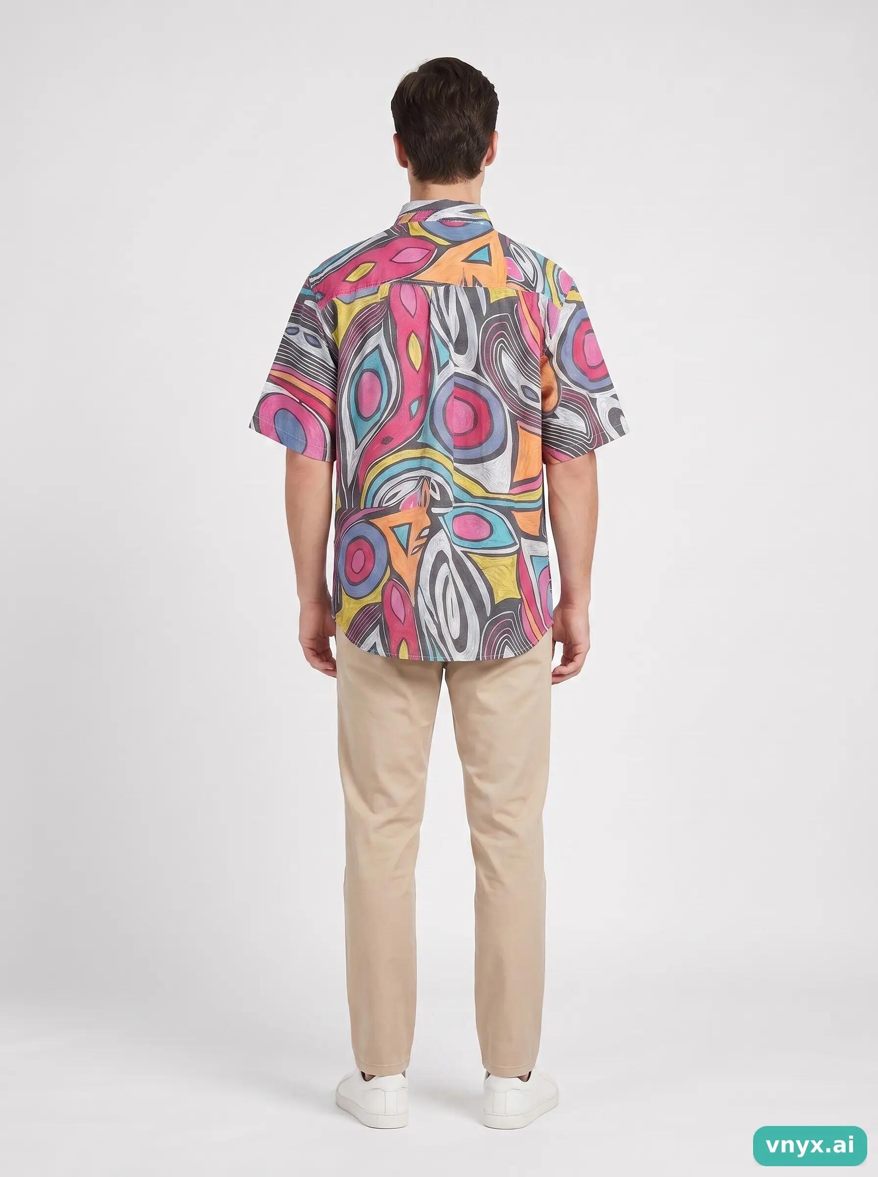 Second Life - Vintage VICTOR Abstract Casual Shirt Men XL 4/6