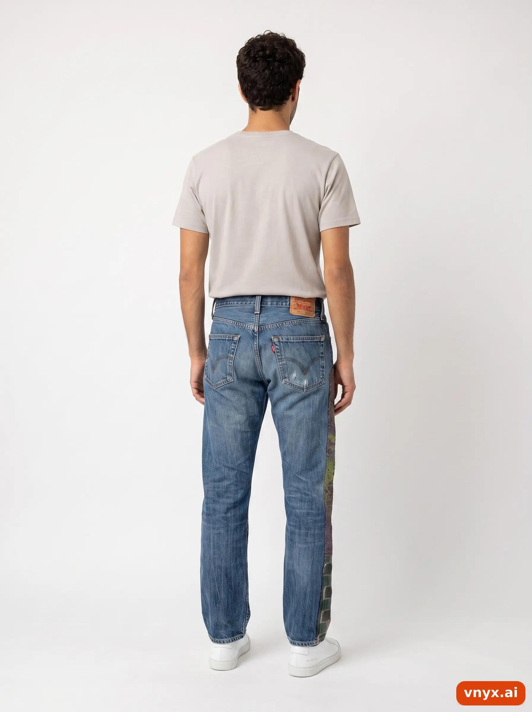 Second Life - Vintage LEVI STRAUSS & CO. Blue Jeans Men W32 L32 2/6