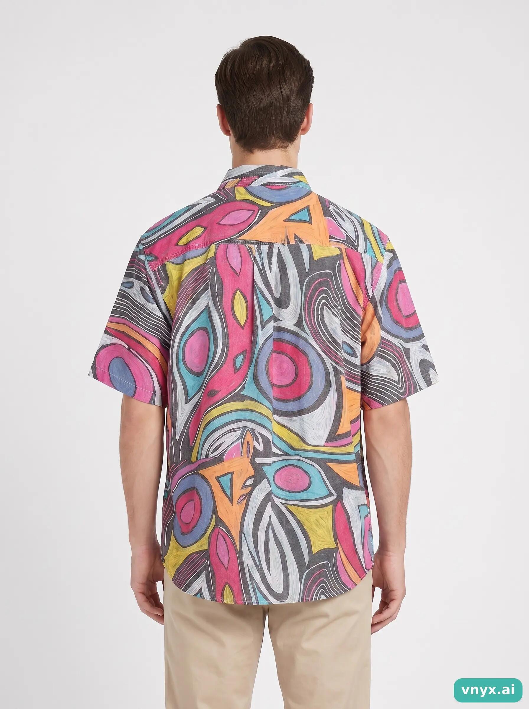 Second Life - Vintage VICTOR Abstract Casual Shirt Men XL 2/6