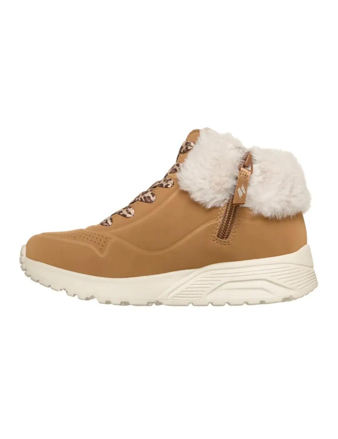 Scarpe da donna Skechers Uno Lite marroni. 2/5
