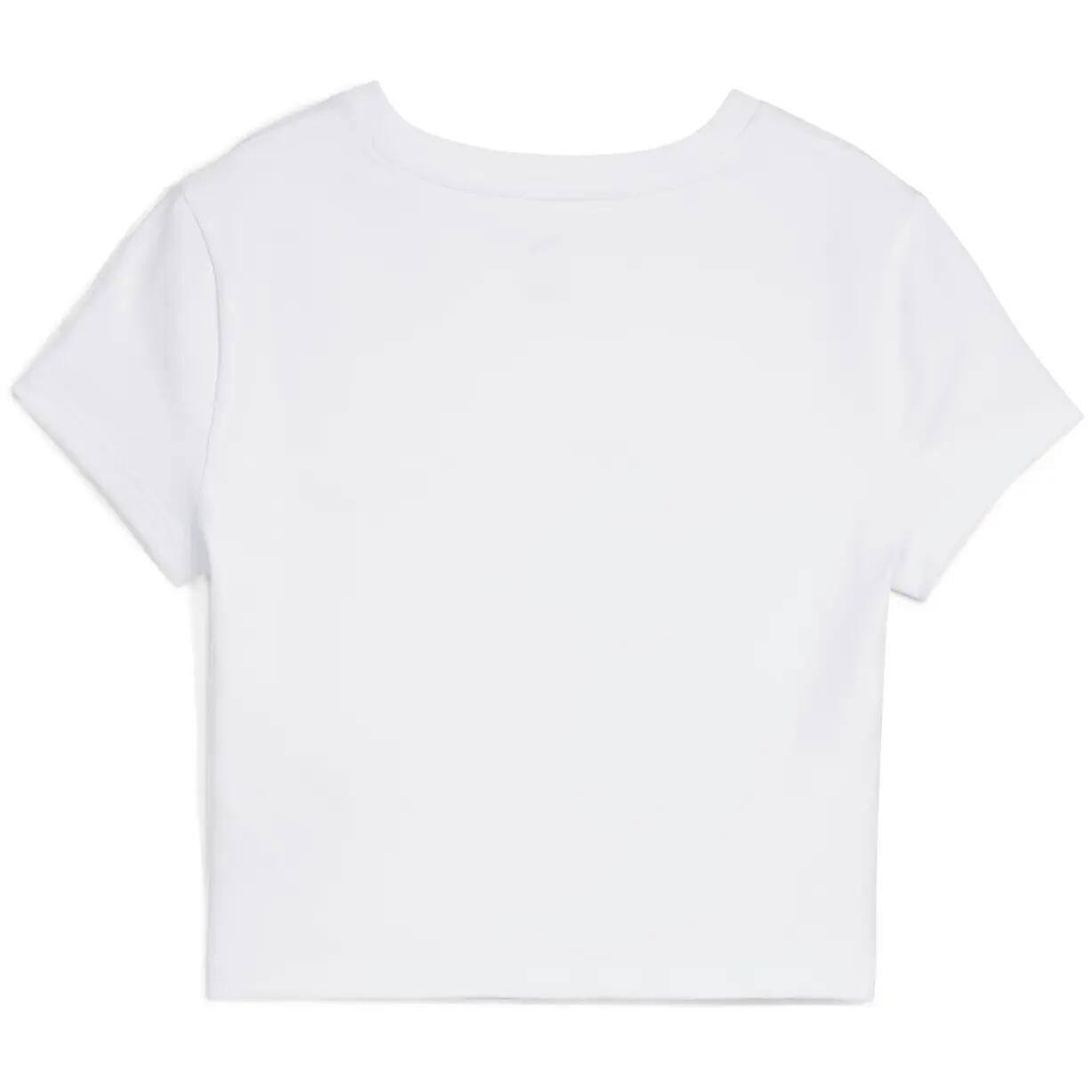 T-Shirt Puma Wardrobe Ess Cut-out Baby Tee, Branco, Crianças 2/2
