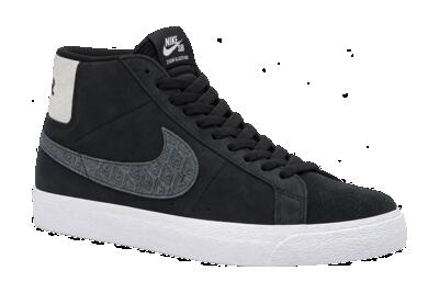 Heren - skatesneaker - mid-top - gnarhunters x nike zoom blazer - zwart
