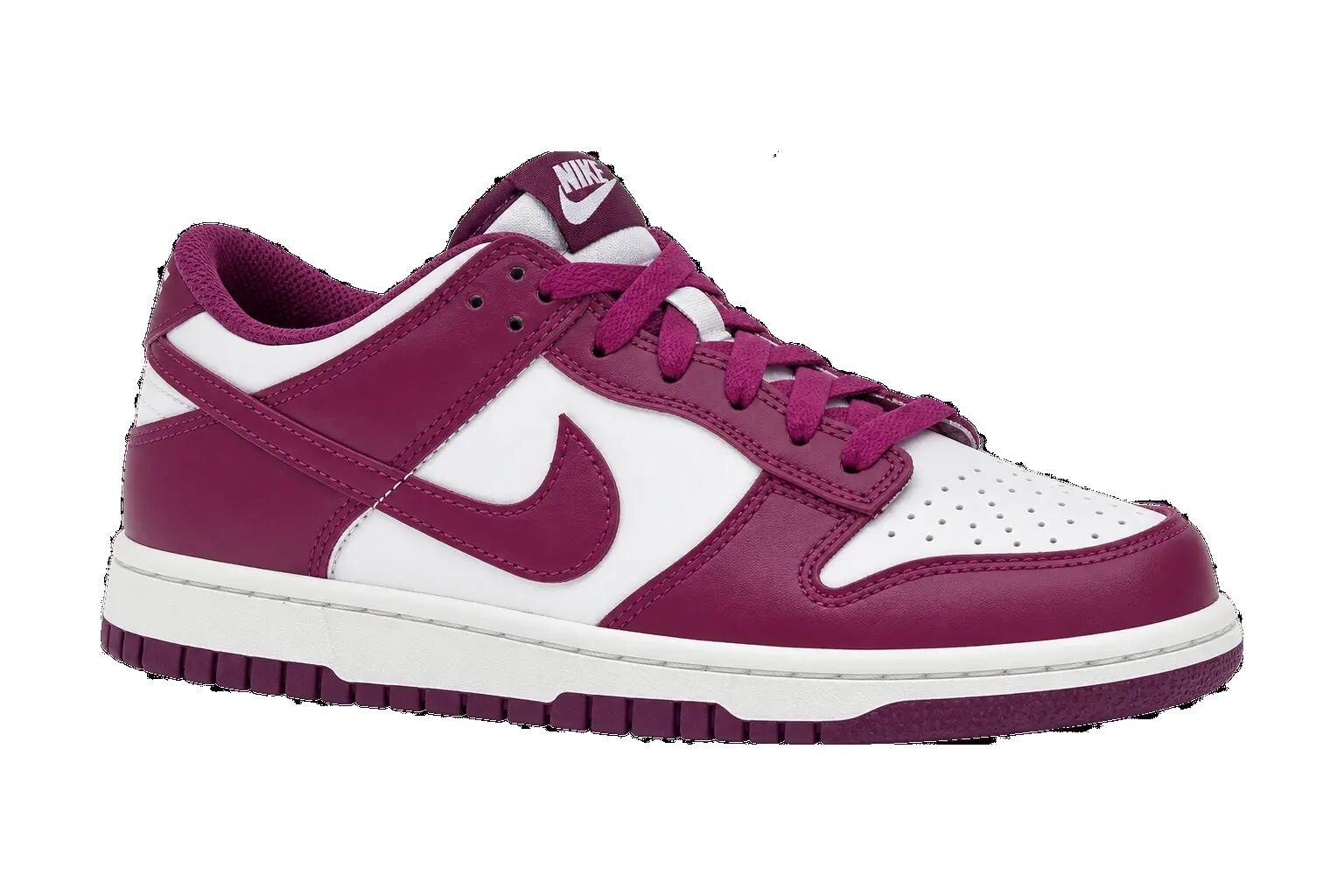 Kindersneaker - low-top - nike dunk low gs viotech wit - paars