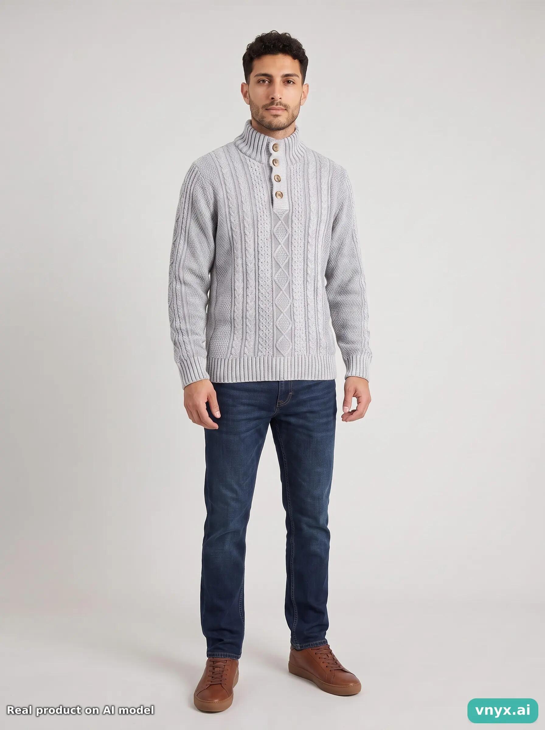 Second Life - Vintage MCGREGOR Grey Sweater Men S 5/6
