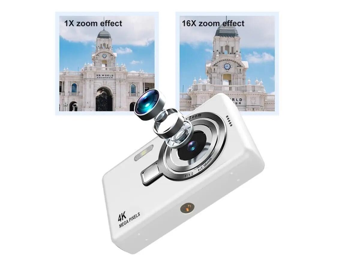 Caméra numérique portable Veanxin 4K HD, 32 Go, violette 2/3