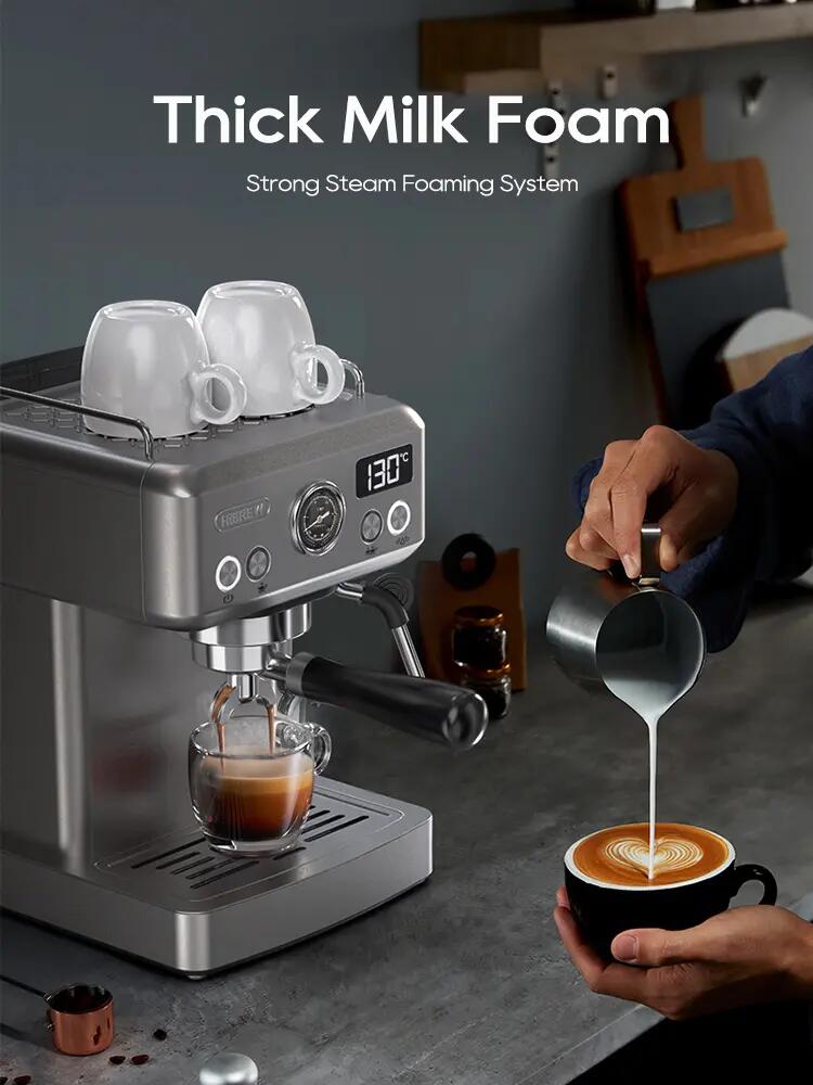 Máquina de café expresso semiautomática HiBREW H10A, 20 bar 6/12