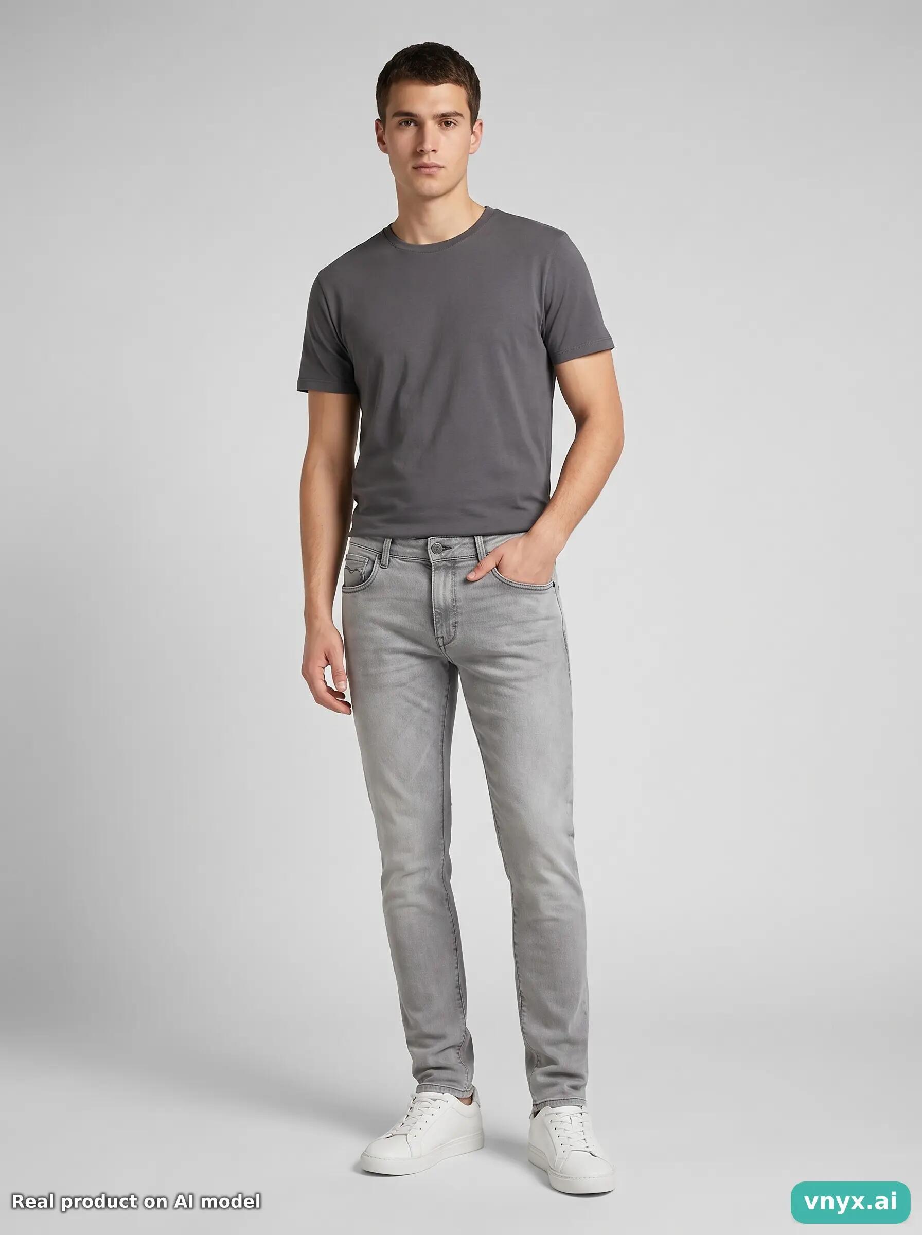 Second Life - Vintage Replay Light Grey Jeans Men 32 L32 3/6