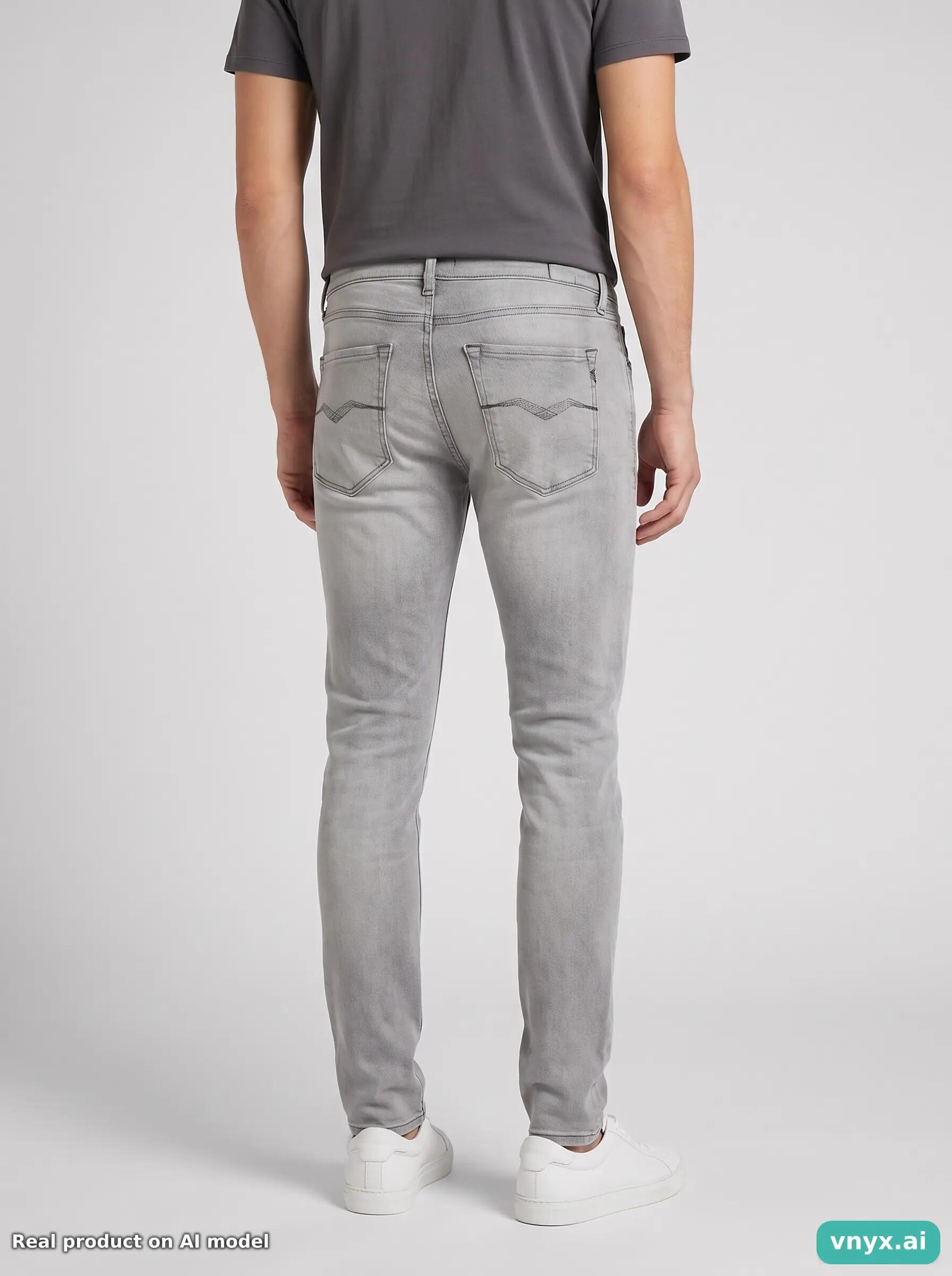 Second Life - Vintage Replay Light Grey Jeans Men 32 L32 2/6