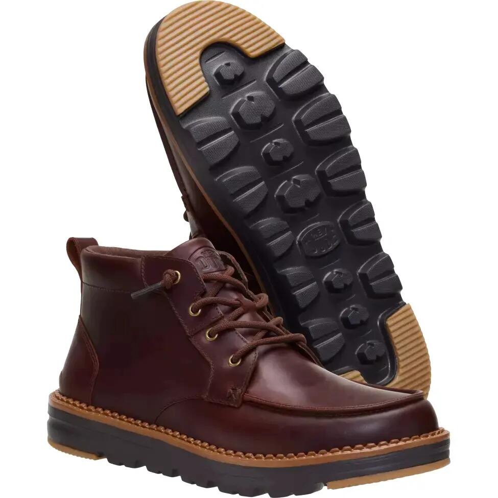 HeyDude Męskie Trzewiki Flint Boot Leather 3/6