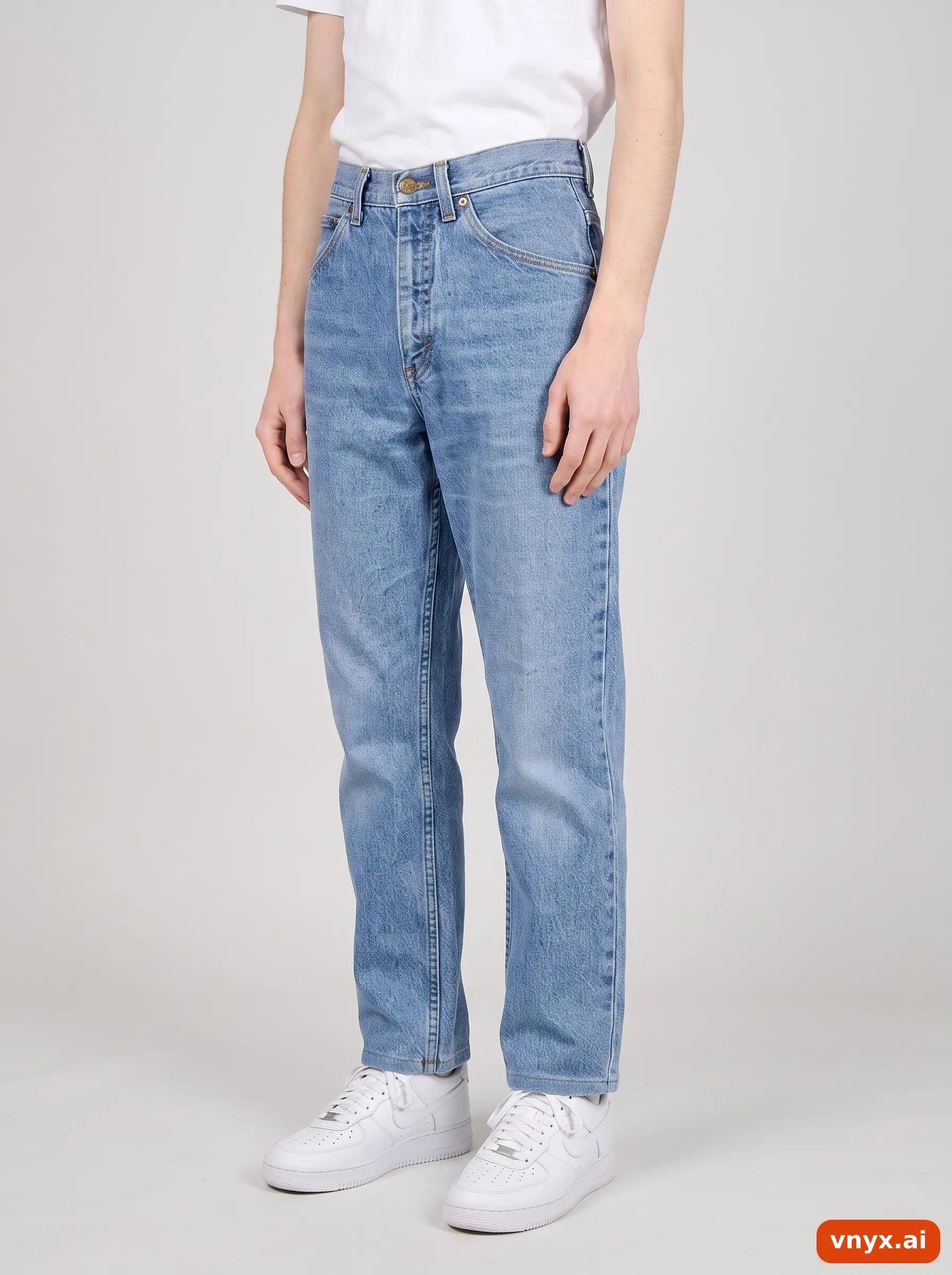 Second Life - Vintage Lee Light Blue Jeans Men W32 L28 1/6