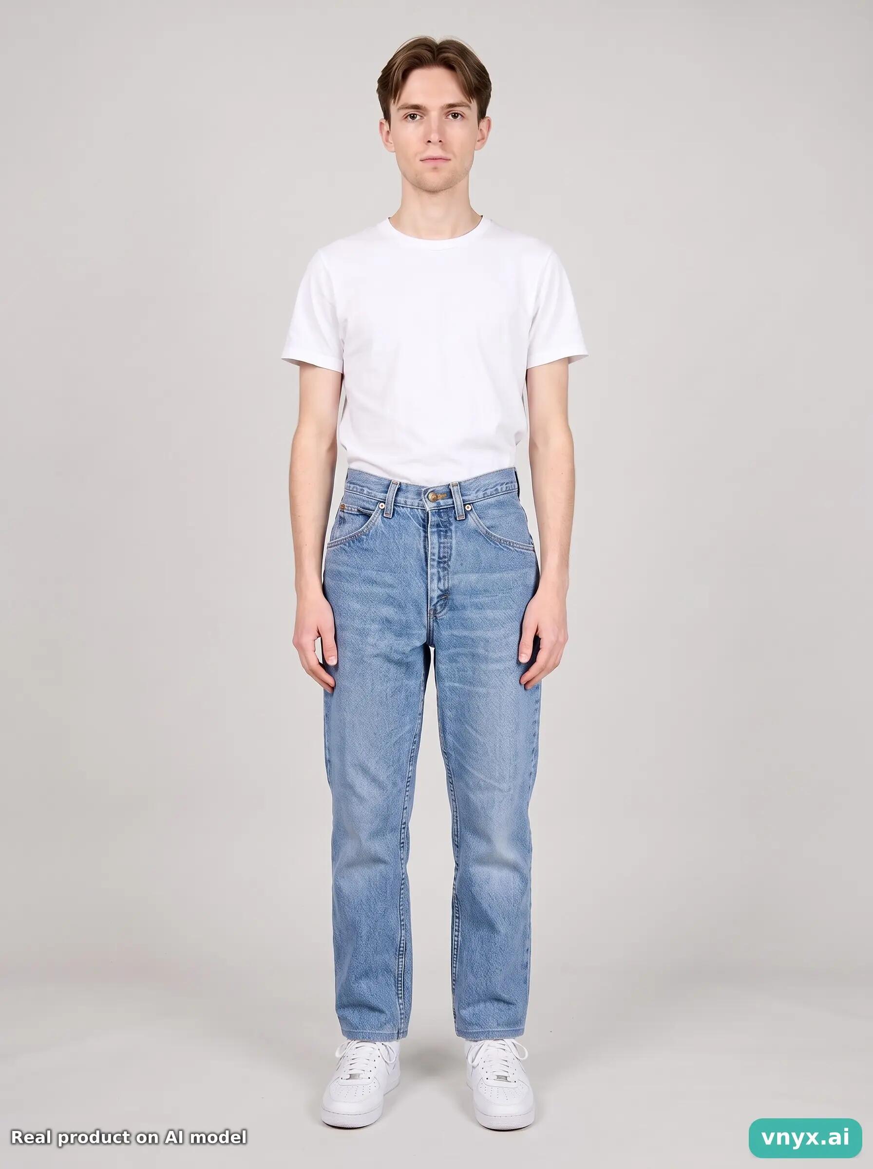 Second Life - Vintage Lee Light Blue Jeans Men W32 L28 6/6