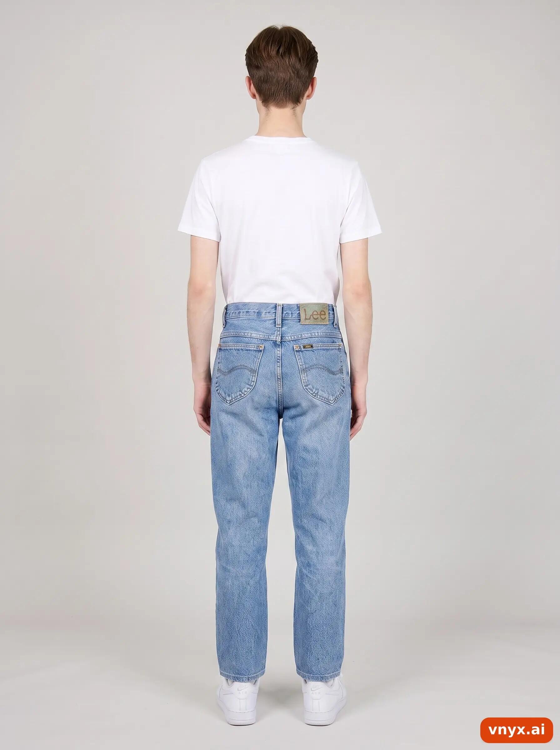 Second Life - Vintage Lee Light Blue Jeans Men W32 L28 4/6