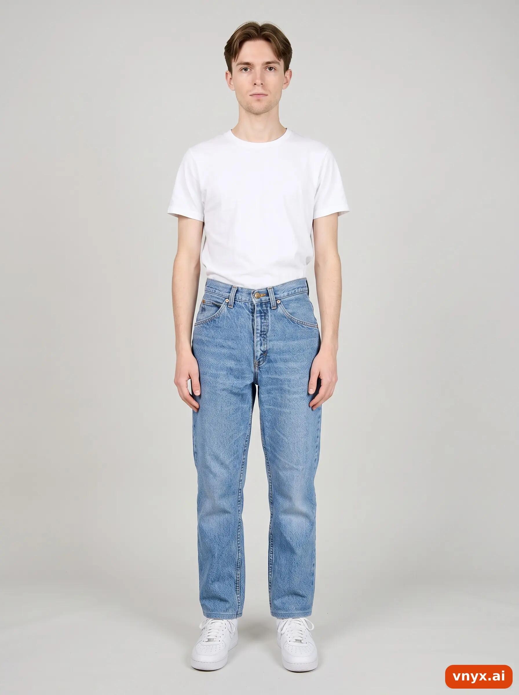 Second Life - Vintage Lee Light Blue Jeans Men W32 L28 3/6